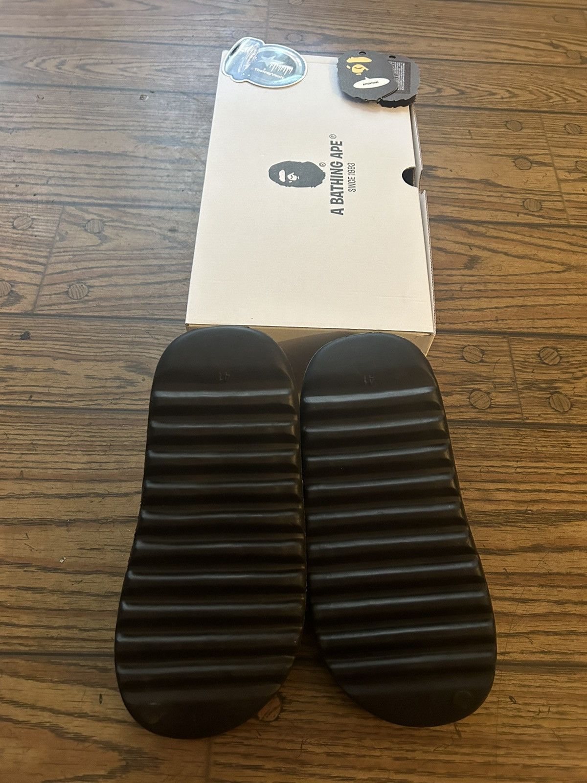 Bape Bape 1st Camo Green Camo “Yeezy” Slides Size US 8 / EU 41 - 7 Thumbnail