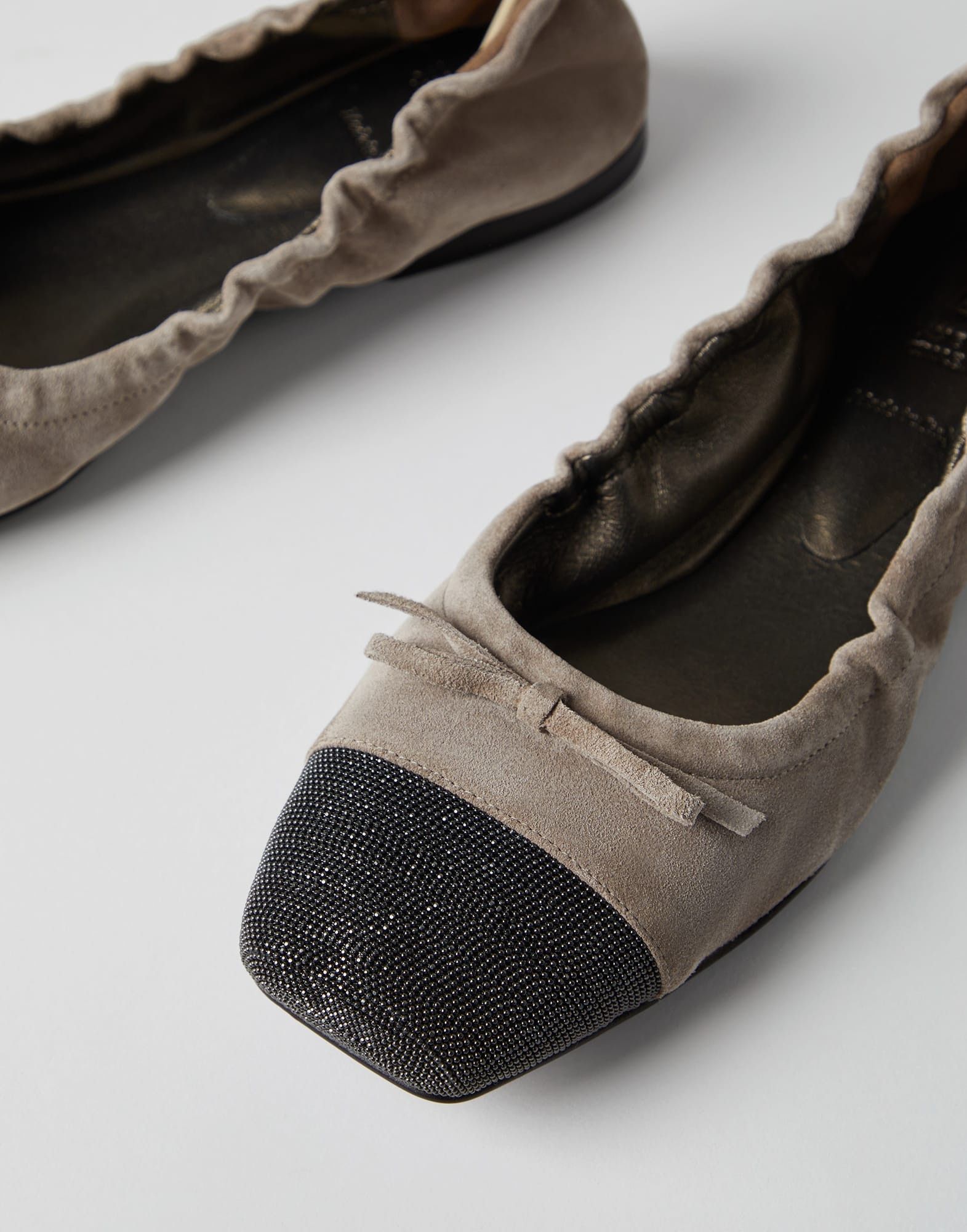 Brunello Cucinelli o1w1db10825 Pair Of Ballet Flats in Brown Size US 9 / IT 39 - 3 Thumbnail