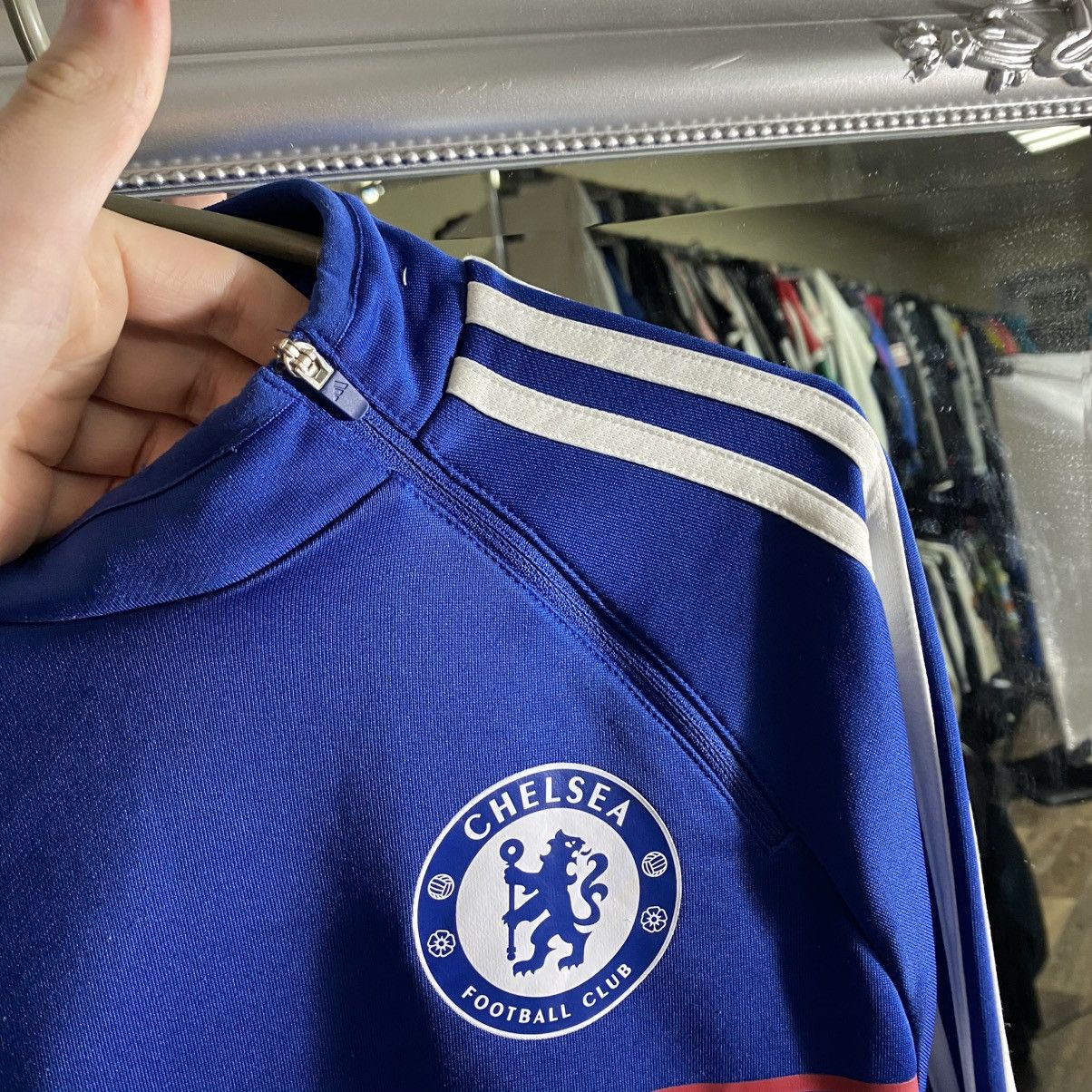 Adidas Vintage Adidas Chelsea Soccer Club Zip Up Hoodie 2012-2013 Size US M / EU 48-50 / 2 - 4 Thumbnail