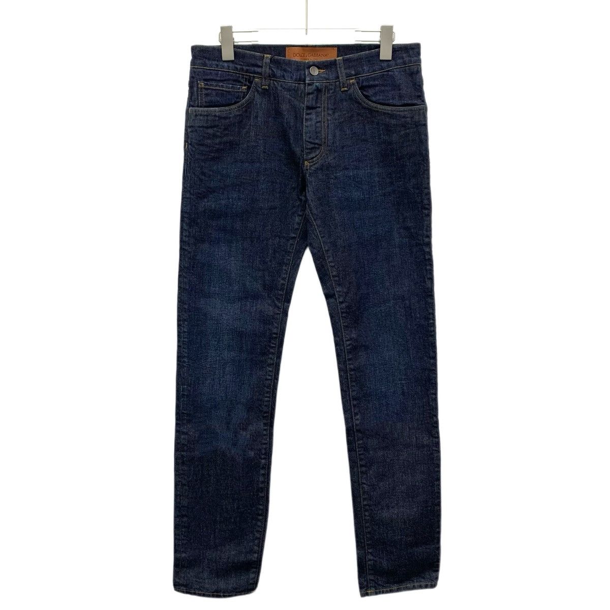 Dolce & Gabbana Dolce & Gabbana Navy Blue Cotton Denim Casual Pants K26WX Size US 34 / EU 50 - 1 Thumbnail