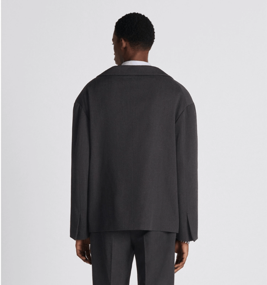 Dior o1w1db10525 343C25 Off-Shoulder Jacket in Anthracite Gray Size US S / EU 44-46 / 1 - 6 Thumbnail
