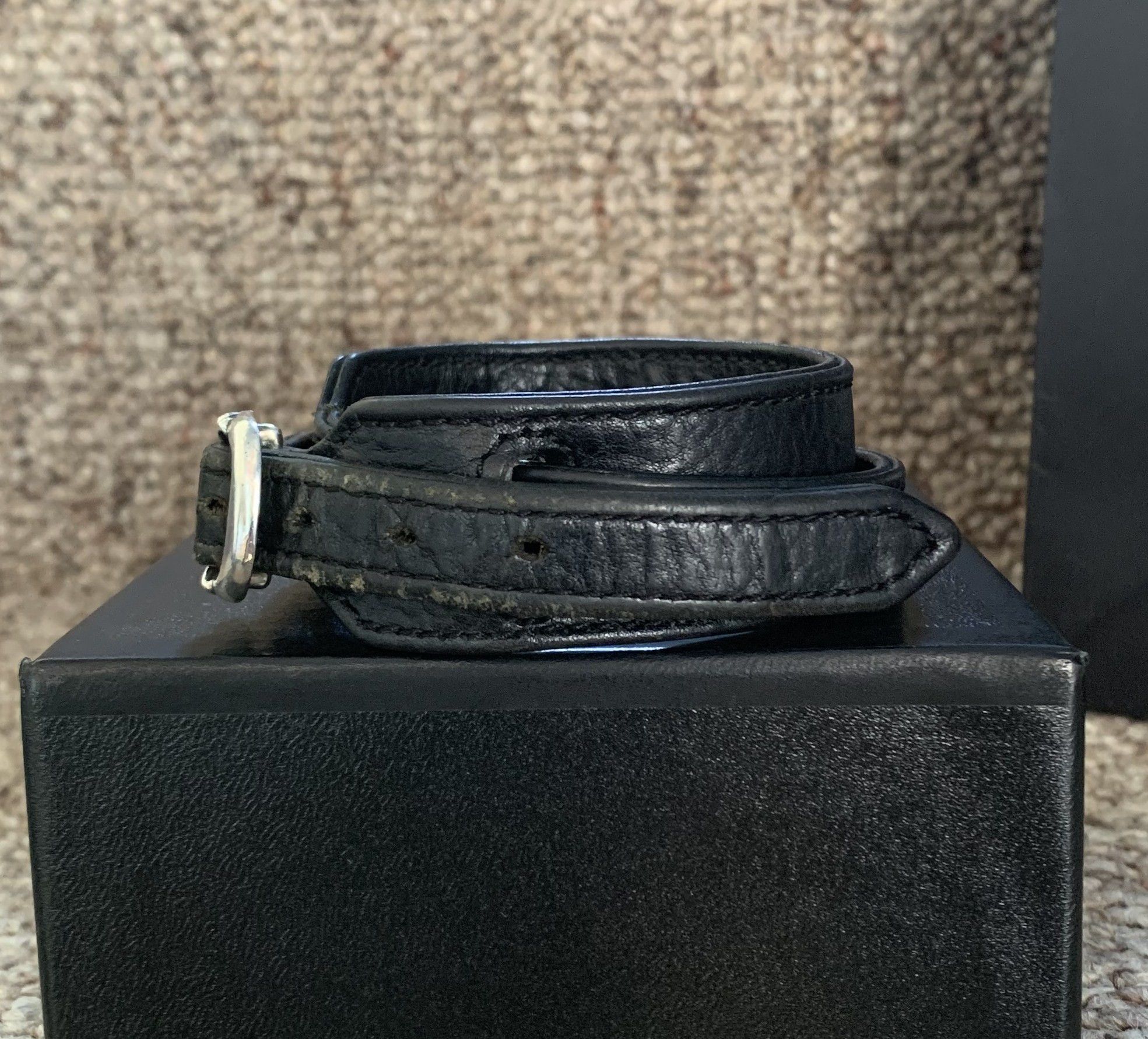 Chrome Hearts Chrome Hearts Adjustable Leather Silver Gunslinger Bracelet Size ONE SIZE - 4 Thumbnail