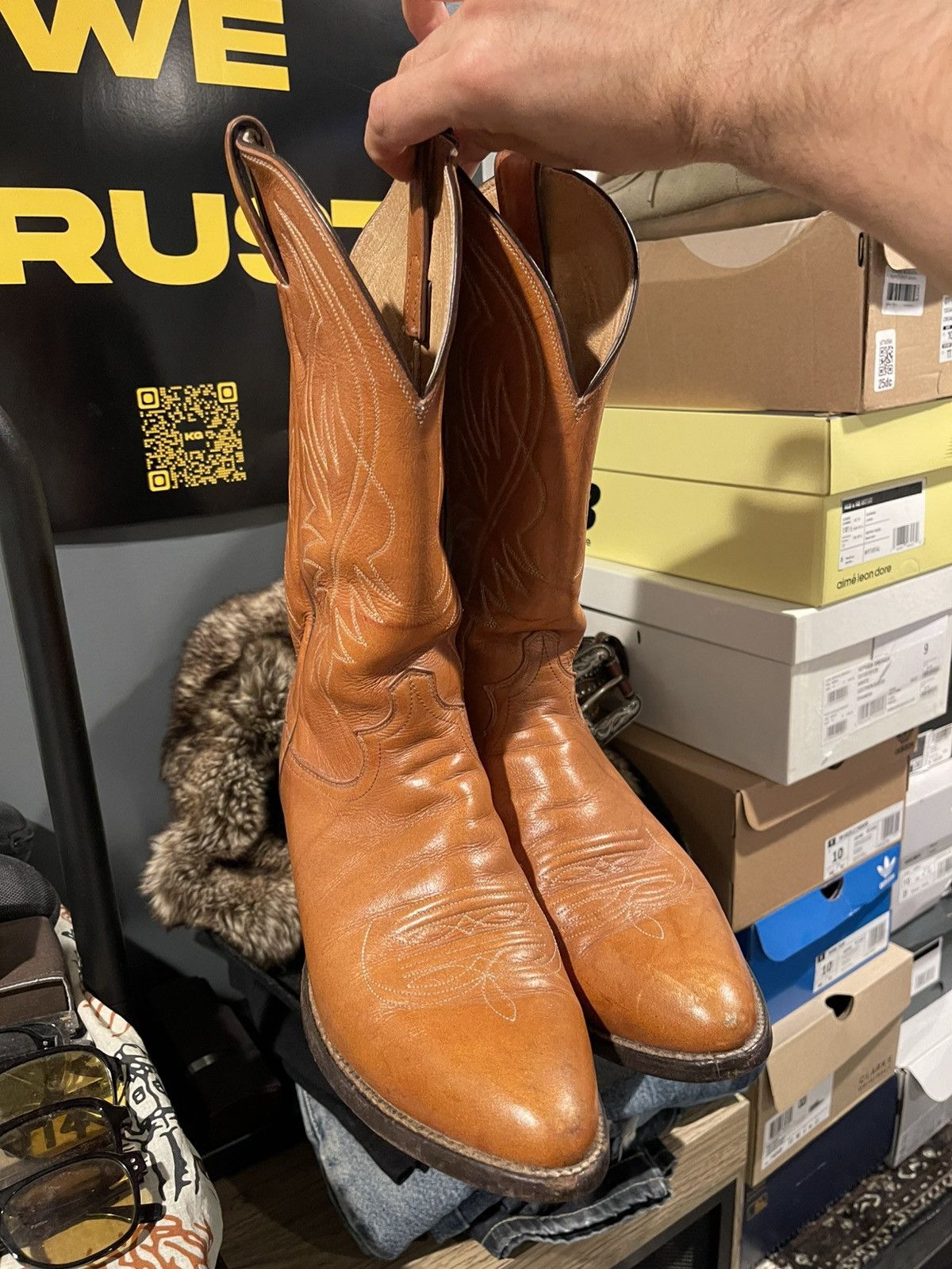 Justin Boots JUSTIN LIGHT BROWN WESTERN BOOT Size US 9.5 / EU 42-43 - 3 Thumbnail