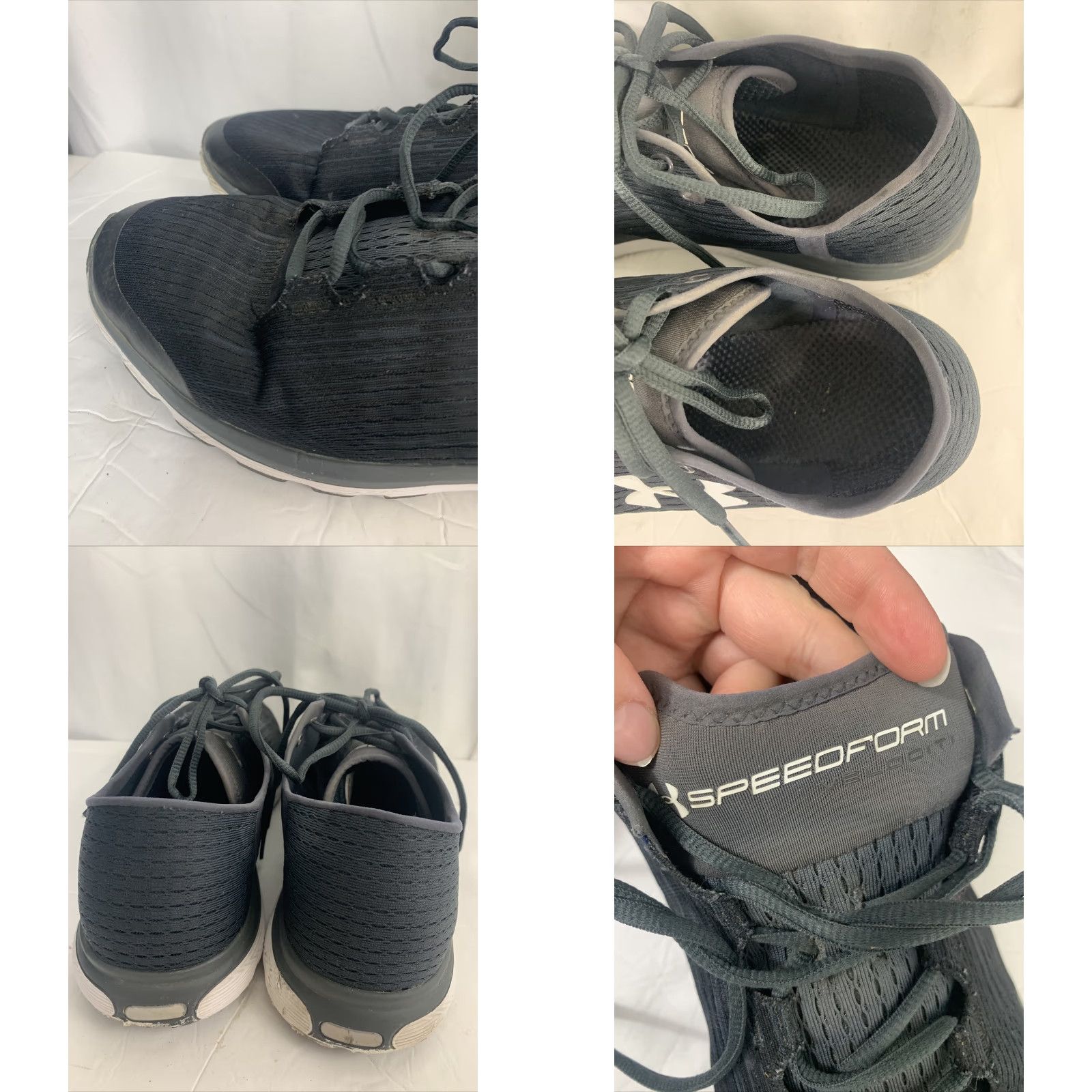 Under Armour VINTAGE Under Armour Speedform Velociti Black Graphic Mens Running Trainer 1298572 Sz 12 Size US 11 / EU 44 - 8 Thumbnail