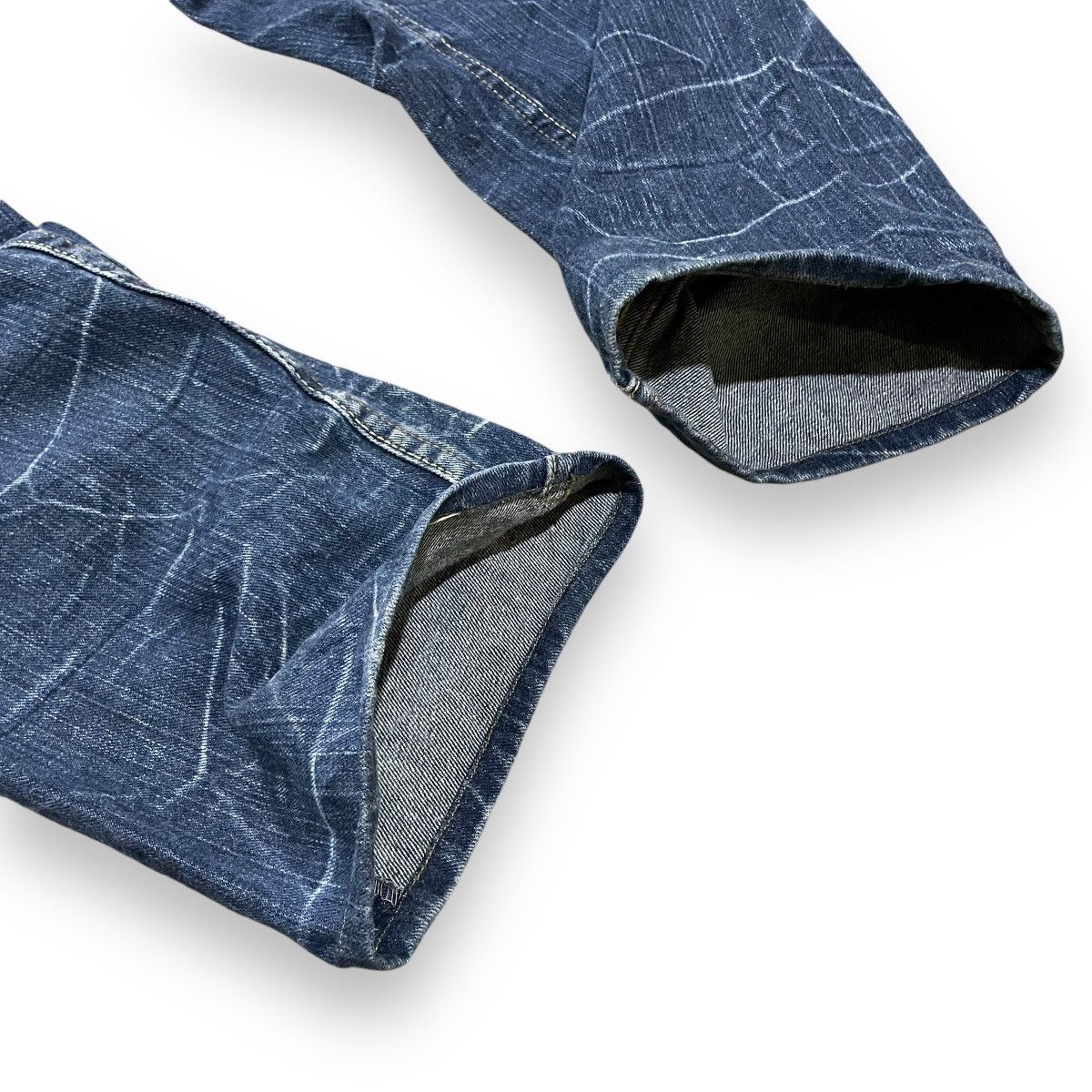 Le Grande Bleu (L.G.B.) DOMINATED HANDCRAFTED LOVEROCK DOUBLE WAIST SPIRAL CUT JEANS Size US 30 / EU 46 - 20 Thumbnail