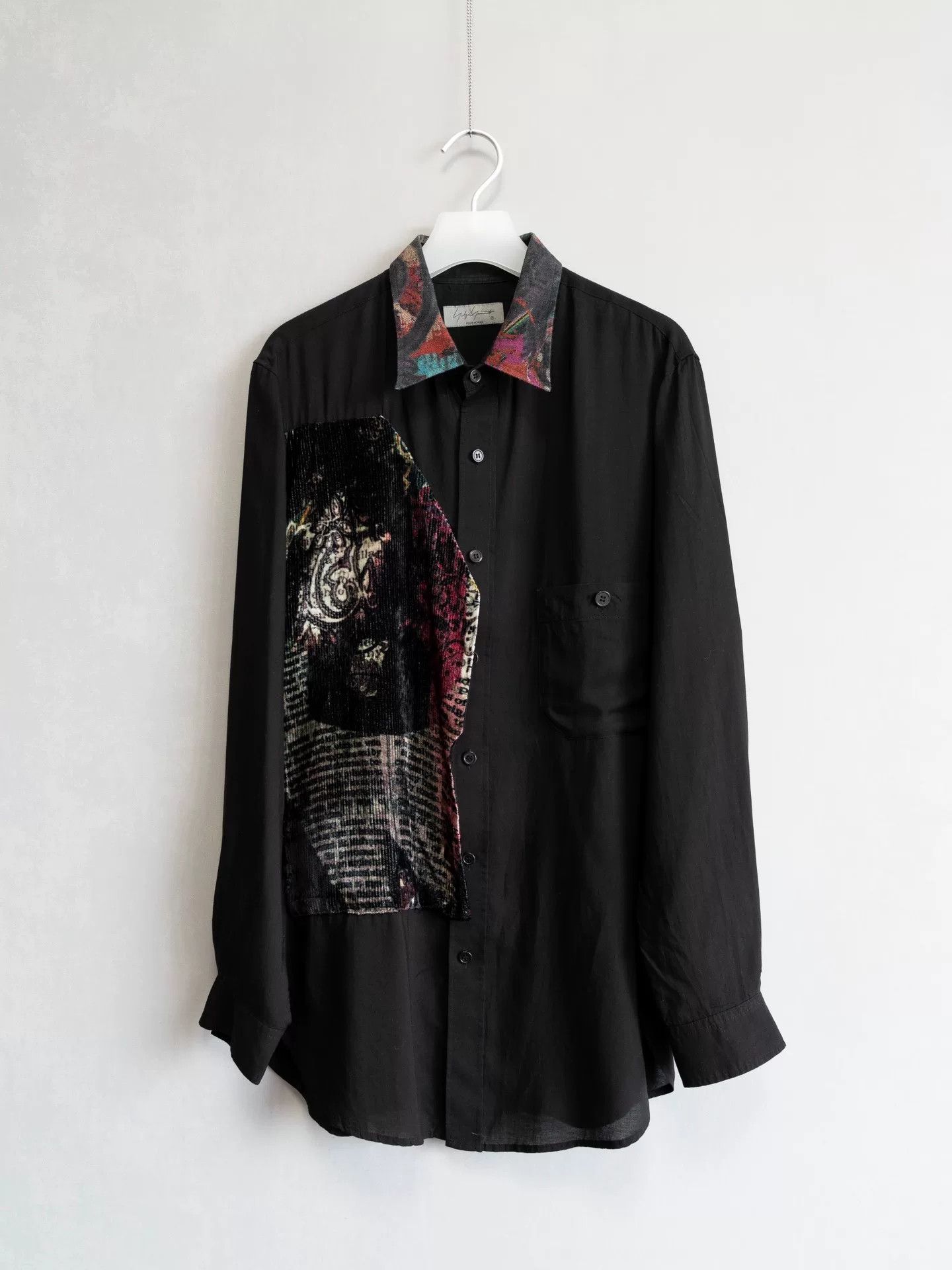 Yohji Yamamoto yohji yamamoto velvet pattern panel shirt Size US M / EU 48-50 / 2 - 1 Thumbnail