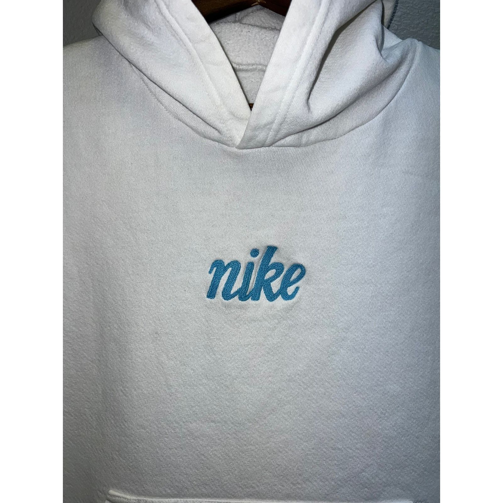 Nike Womens Nike White Hoodie Outerwear Jacket Nike Vintage XL Size XL / US 12-14 / IT 48-50 - 3 Thumbnail