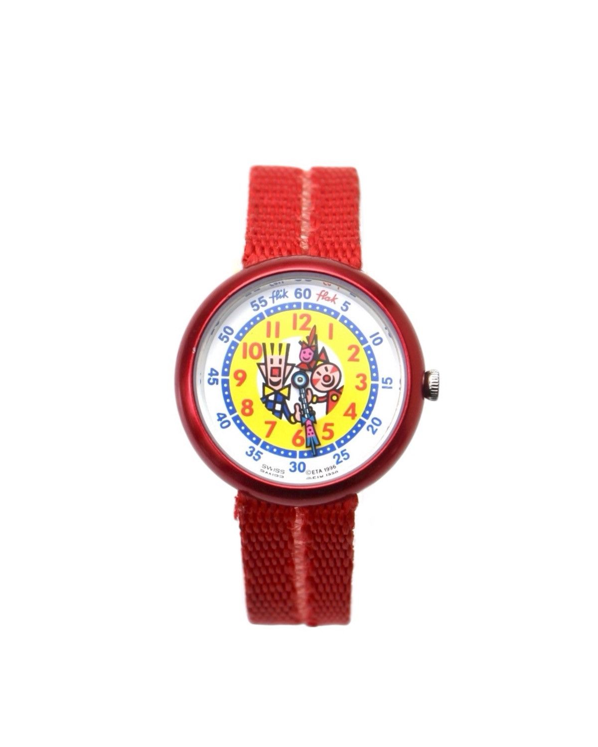 Vintage 1996 FLIK FLAK SWATCH CLOWN PARTY SWISS QUARTZ WATCH Size ONE SIZE - 2 Thumbnail