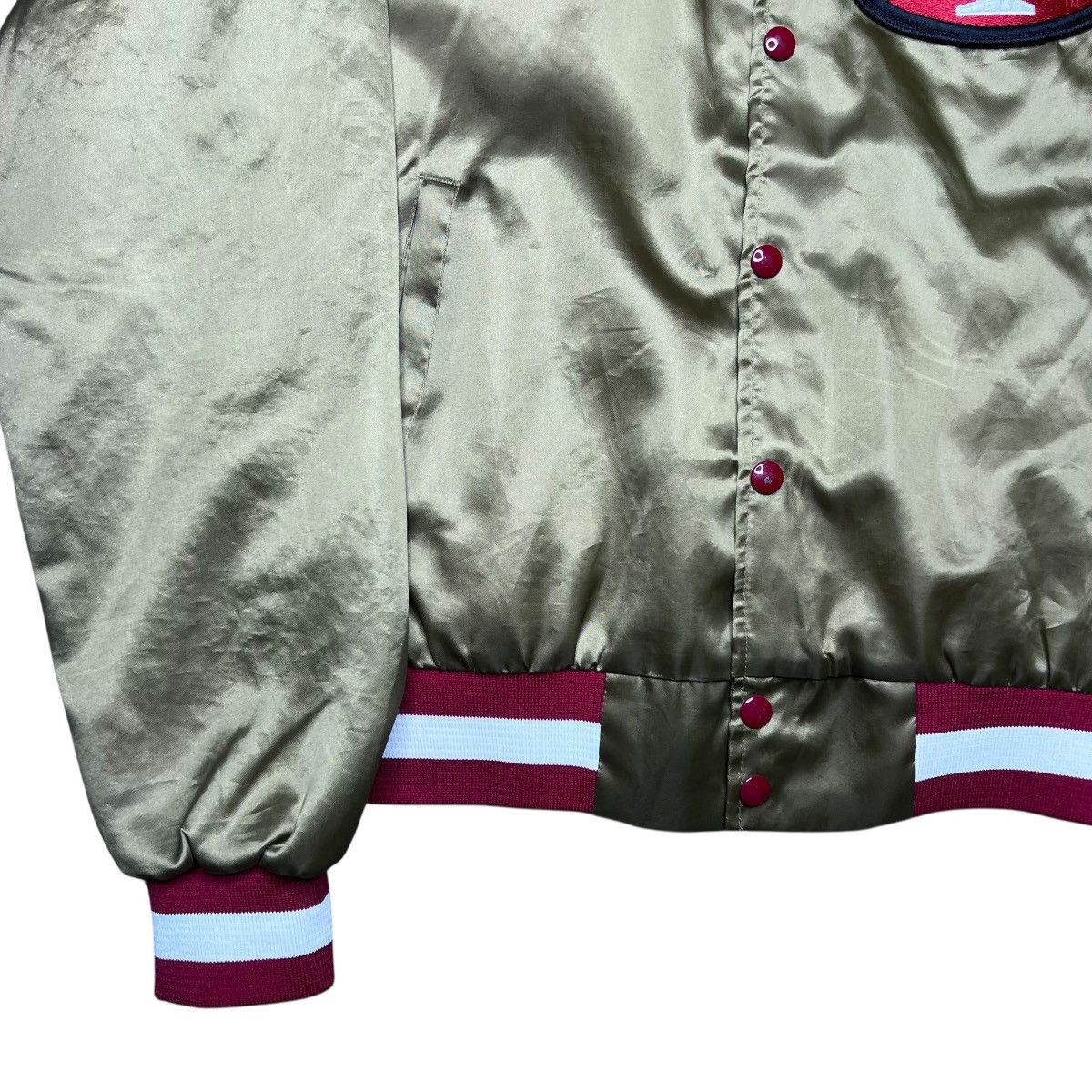 NFL San Francisco 49ers Chalk Line Plain Back Satin Jacket