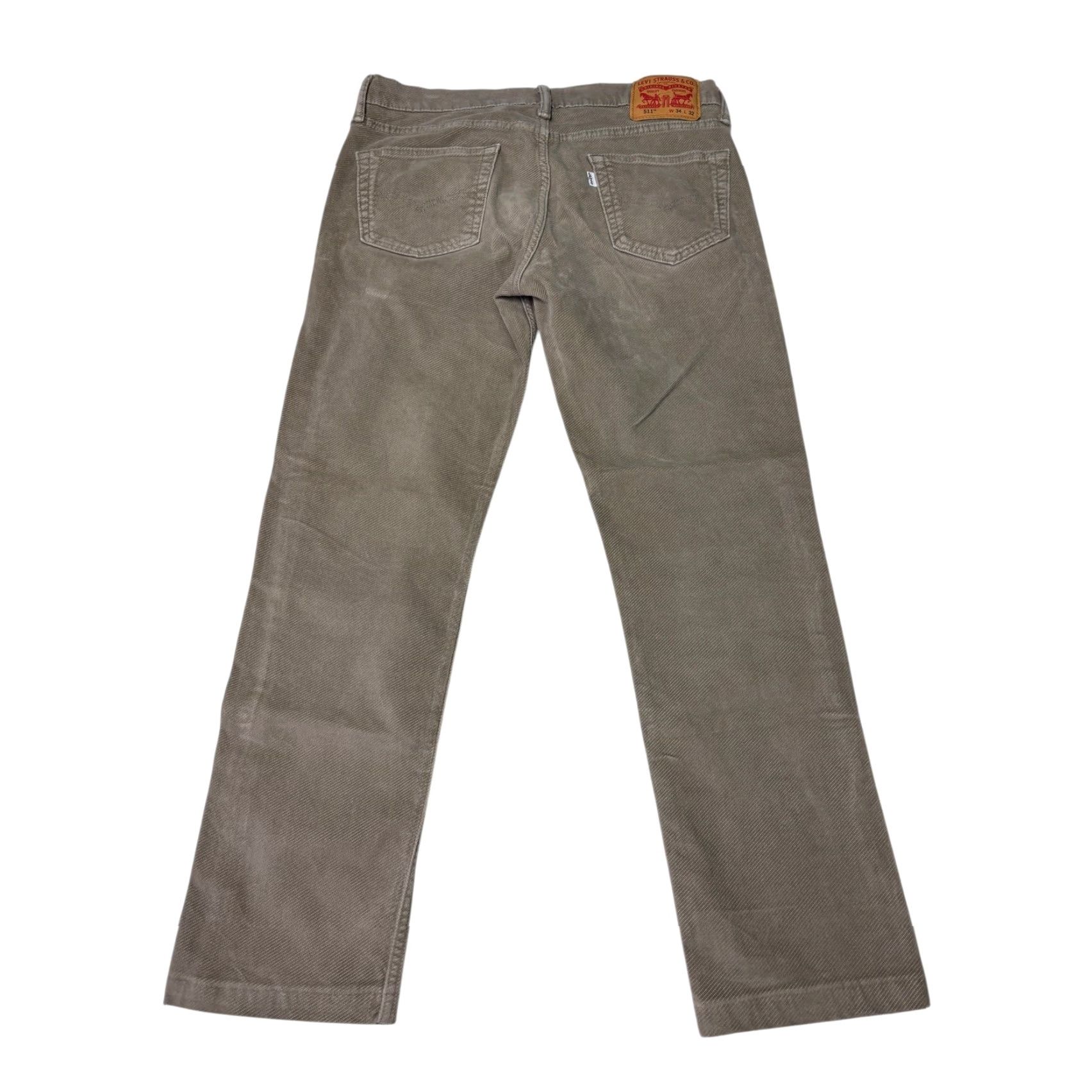 Vintage Levi Strauss & Co Levi's 511 Corduroy Pants Slim Fit Men Tan W34 L28 Zip Button Pocket 5-Pocket Herringbone Corduroy Jeans Size US 34 / EU 50 - 6 Thumbnail