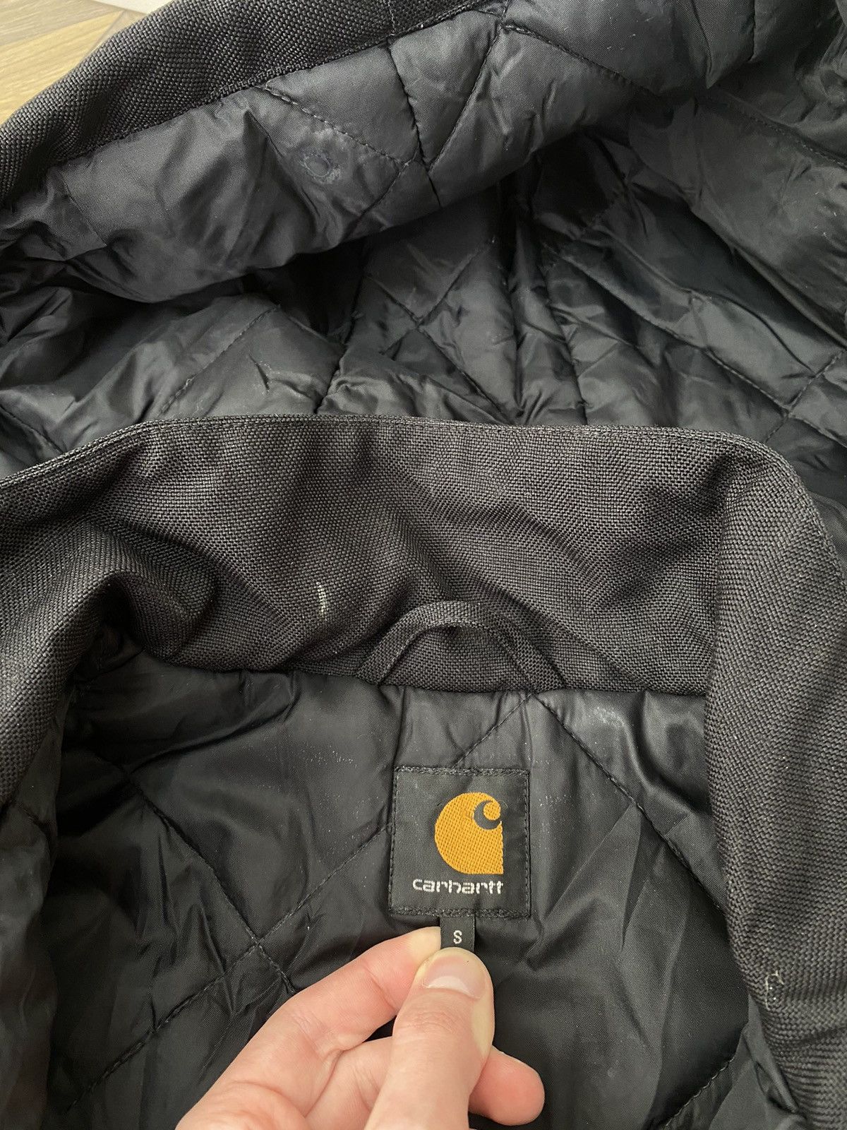 Carhartt × Vintage Vintage Carhartt Motorcycle Black Jacket Size US S / EU 44-46 / 1 - 8 Thumbnail
