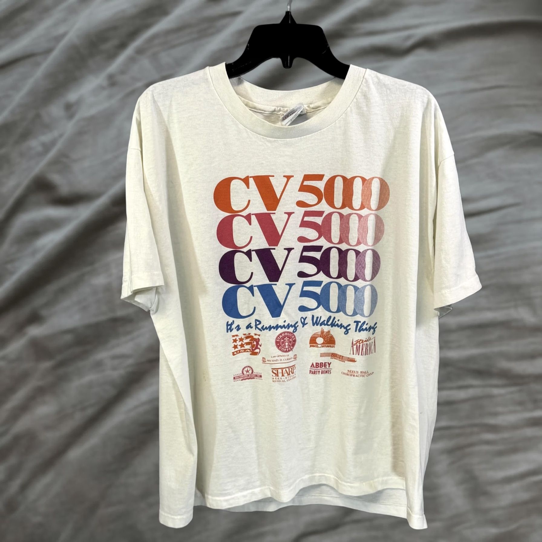 Hanes VINTAGE Hanes CV 5000 Shirt Mens XL White Graphic Print Back Domino's Del Mar & Carmel Valley Promo 90s Size US XL / EU 56 / 4 - 1 Thumbnail