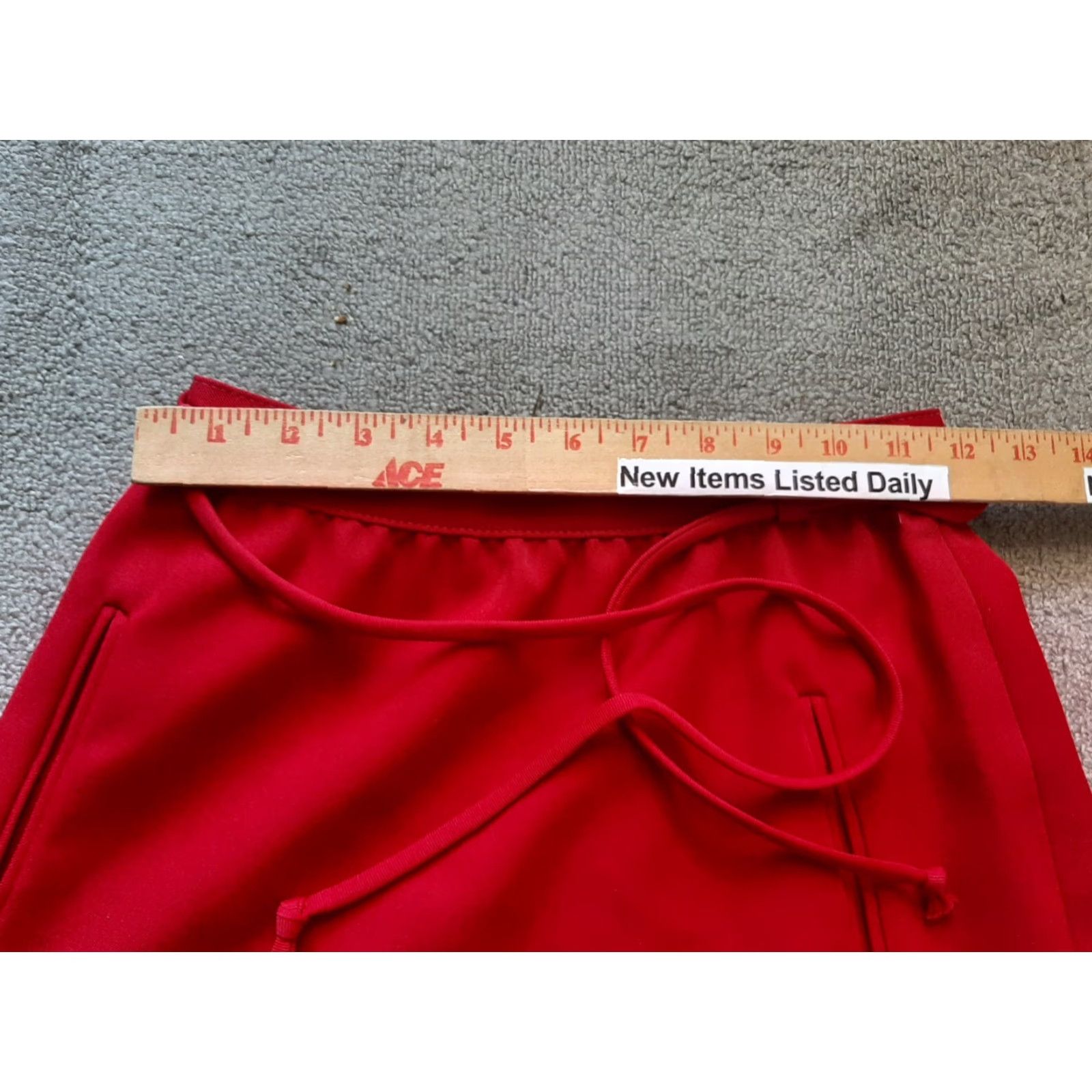 Vintage VINTAGE Pantter Skirt Red Knee Length 24" Waist Wool Blend 1970s Rare Mens? Women? Size 42" / US 20 - 3 Thumbnail