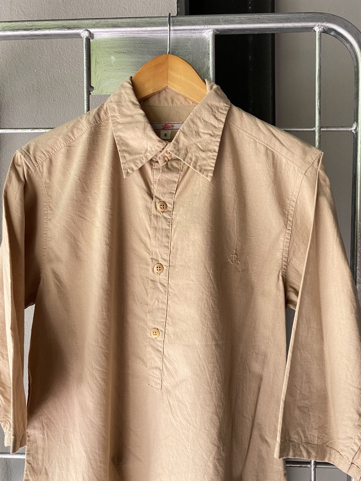 45rpm 45rpm Light Brown 3/4 Sleeve Pullover Blouse Size XS / US 0-2 / IT 36-38 - 11 Thumbnail