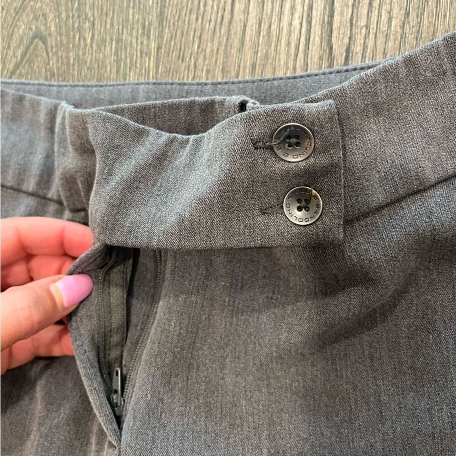 Vintage Bandolino Blu Medium Heathered Gray Straight Legs Size 8 Size 30" / US 8 / IT 44 - 9 Thumbnail