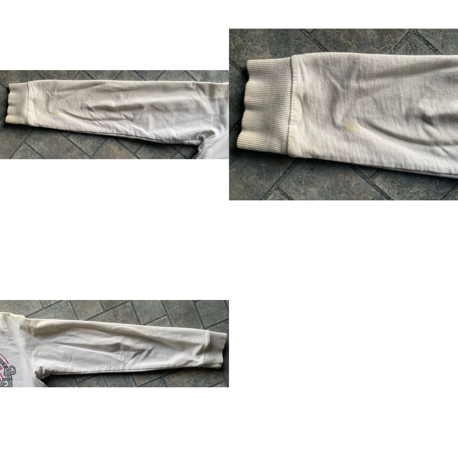 Harley Davidson Harley-Davidson Hoodie Full Zip Women M White Heart Yellowing Flaws Size M / US 6-8 / IT 42-44 - 11 Thumbnail