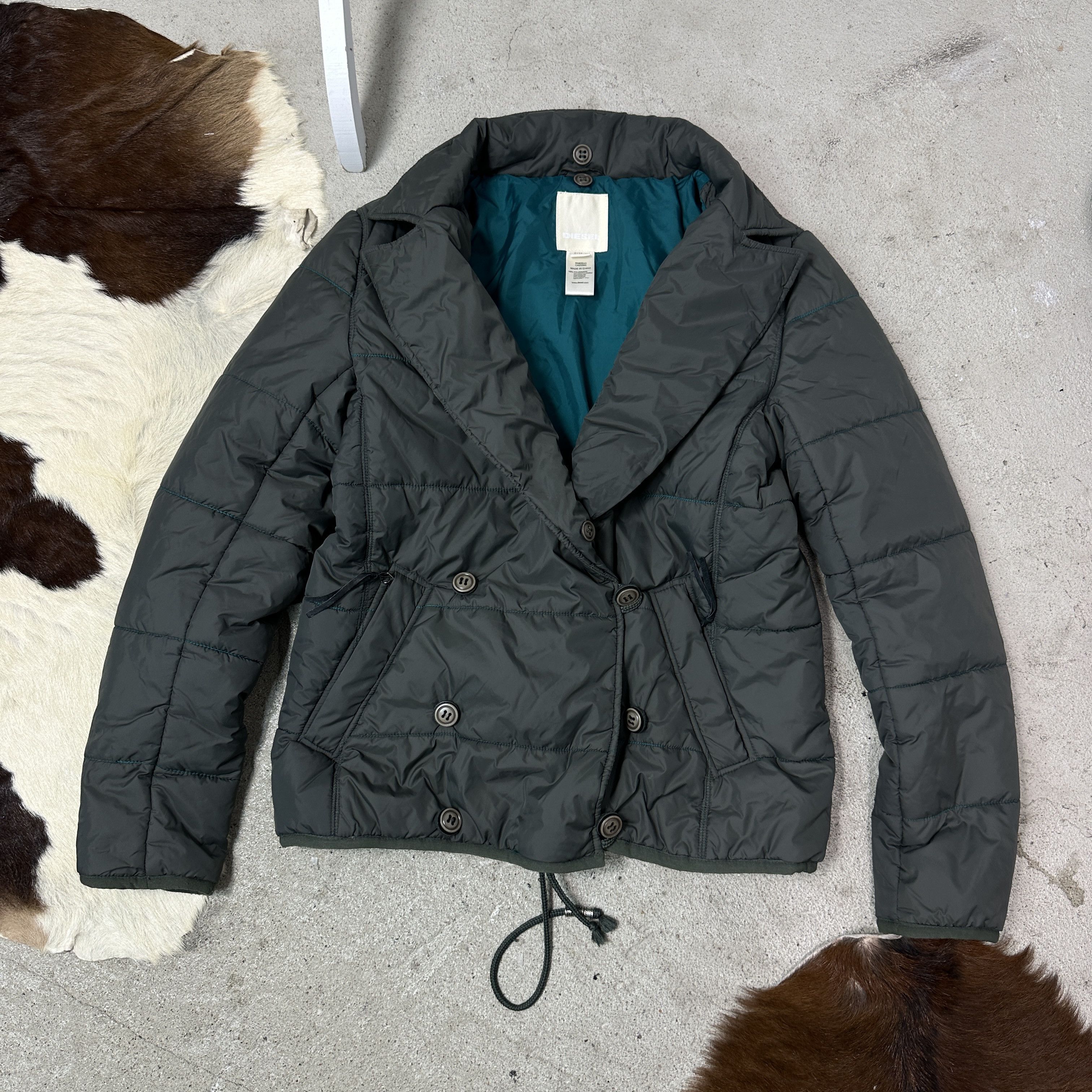 Diesel Vintage Streetwear Puffer Big Collar Diesel Jacket Y2K Size M / US 6-8 / IT 42-44 - 2 Thumbnail