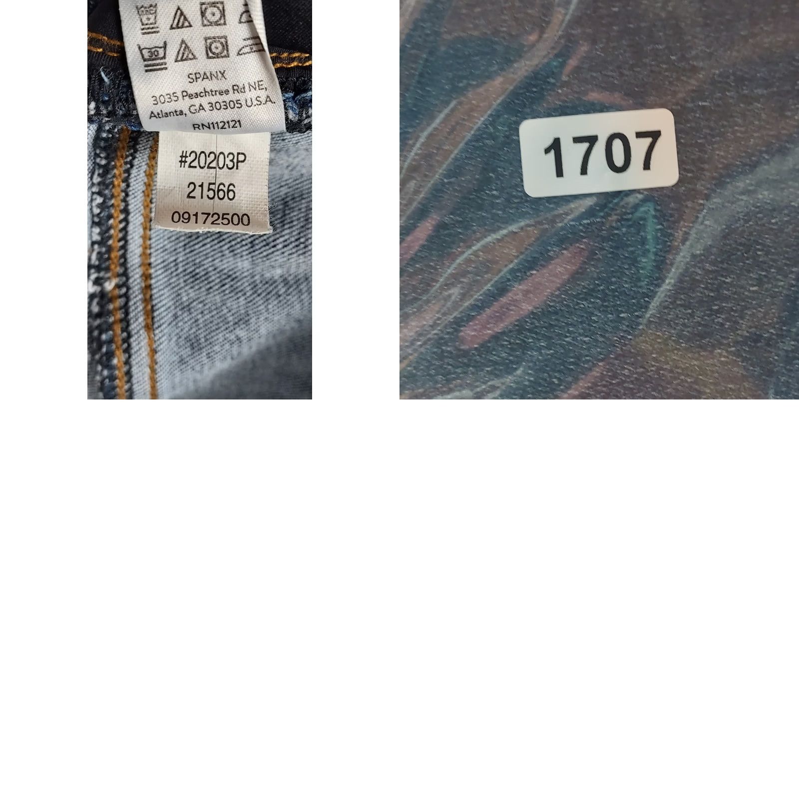 Spanx SPANX Jeans Womens 1X Blue Stretch Denim Shaping Skinny Jeggings Size 40" / US 18 - 8 Thumbnail