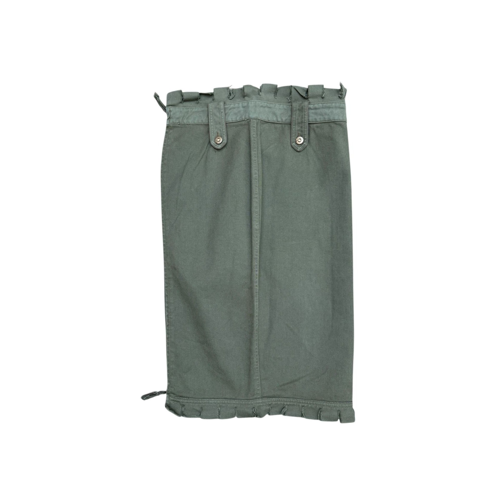 Alexander McQueen 2002 Khaki Military Distressed Skirt Size 30" / US 8 / IT 44 - 1 Thumbnail