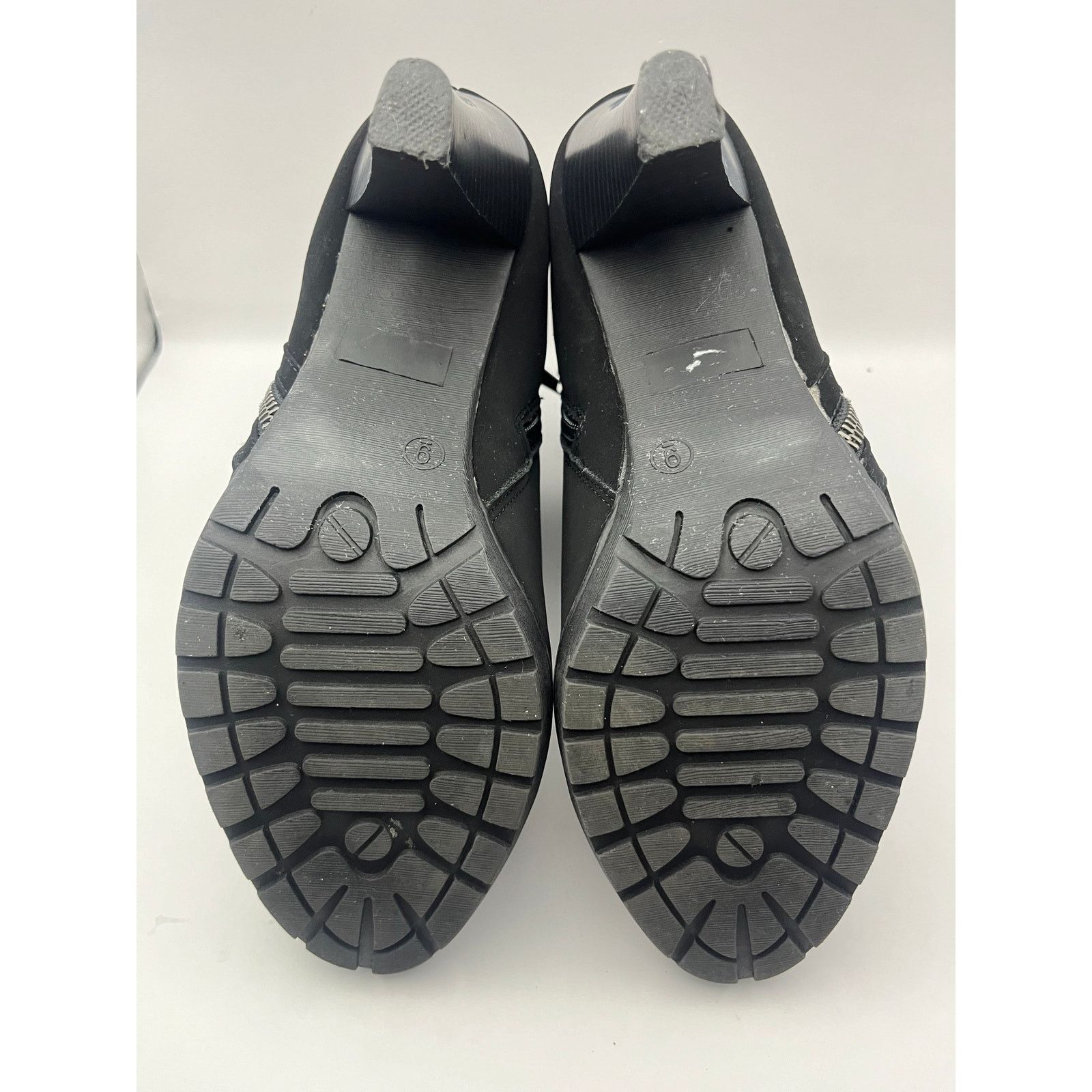 Unknown London Black Ankle Boot Heels Zip Up Dress Booties Women’s Size 9M Size US 9 / IT 39 - 7 Thumbnail