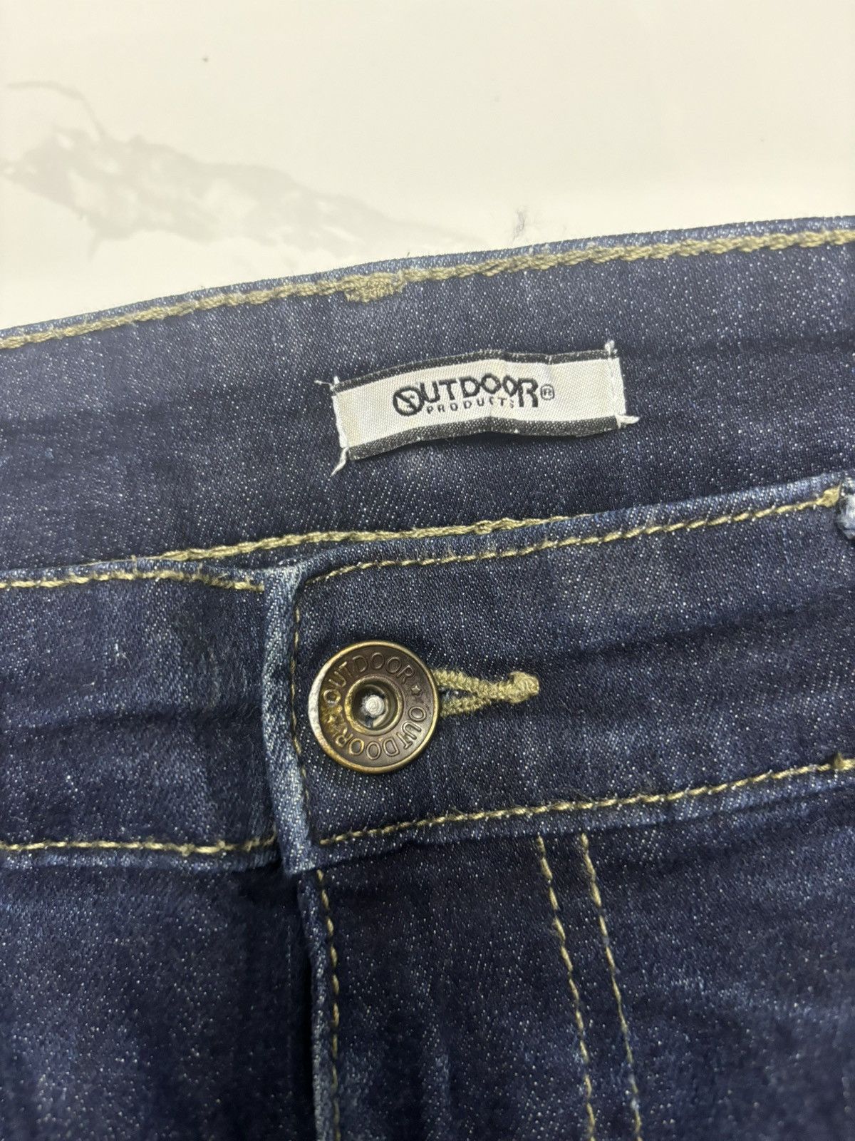 Japanese Brand OUTDOOR PRODUCTS CASUAL BLUE DENIM JEANS Size US 35 - 9 Thumbnail