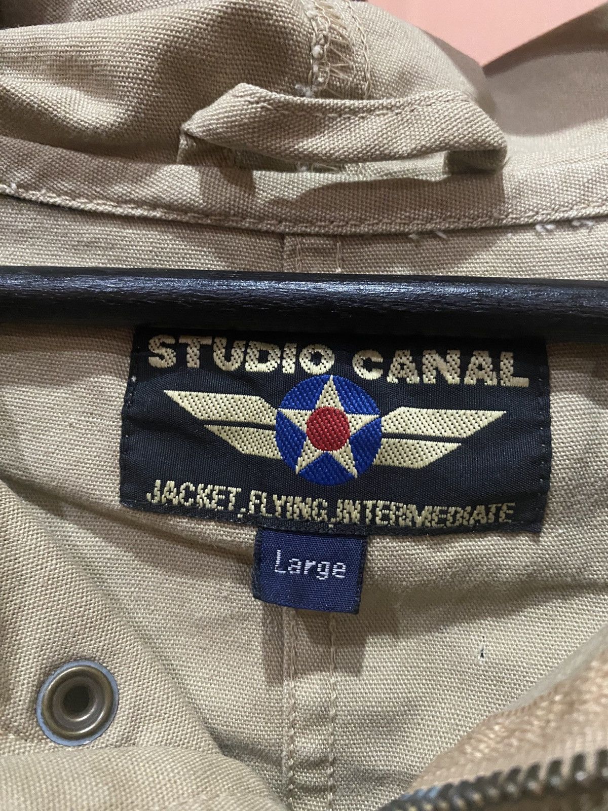 Vintage Vintage Studio Canal Military-Inspired Parka Jacket Beige Size US L / EU 52-54 / 3 - 4 Thumbnail