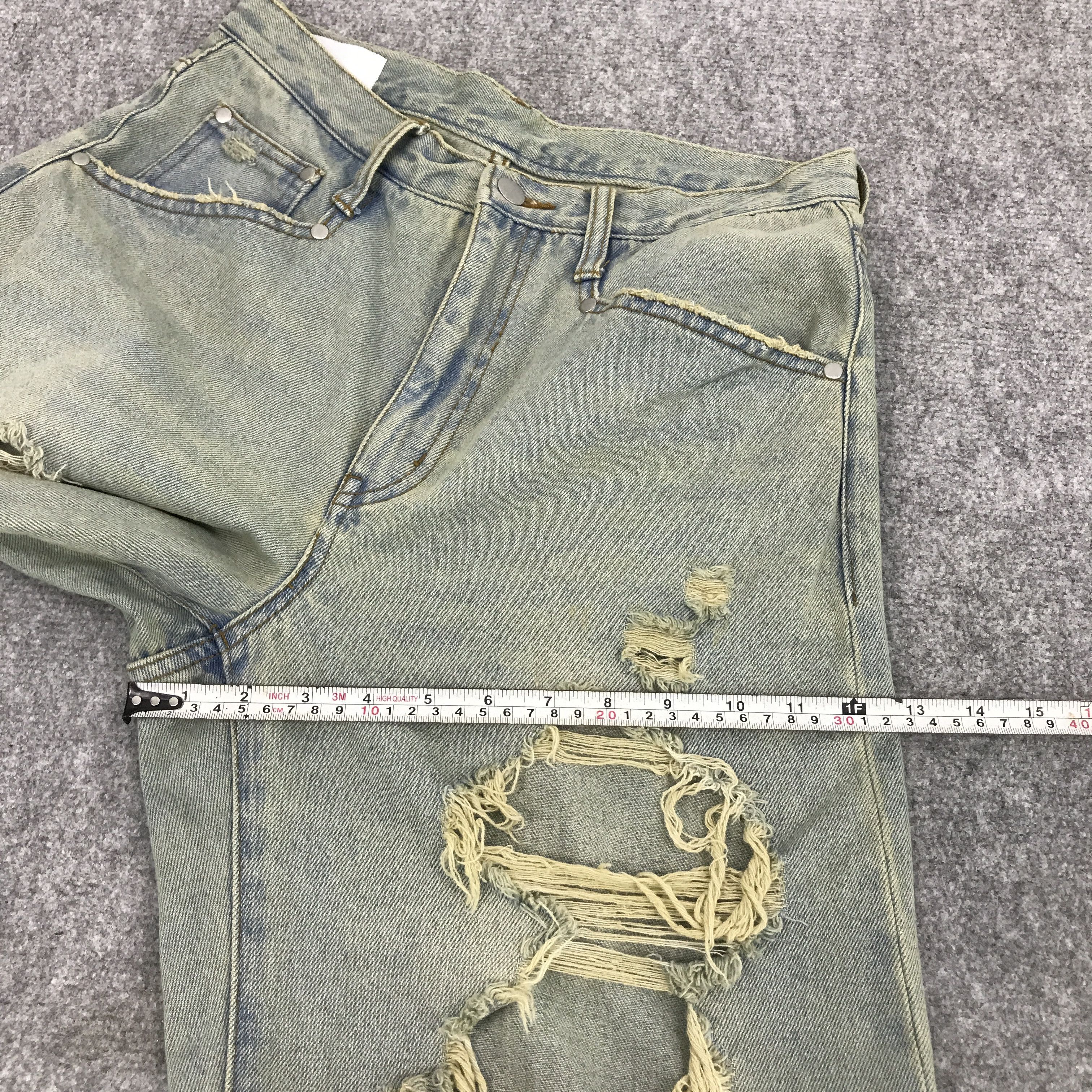 Japanese Brand Japan fashion style the standard distressed Baggy jean Size US 29 - 10 Thumbnail