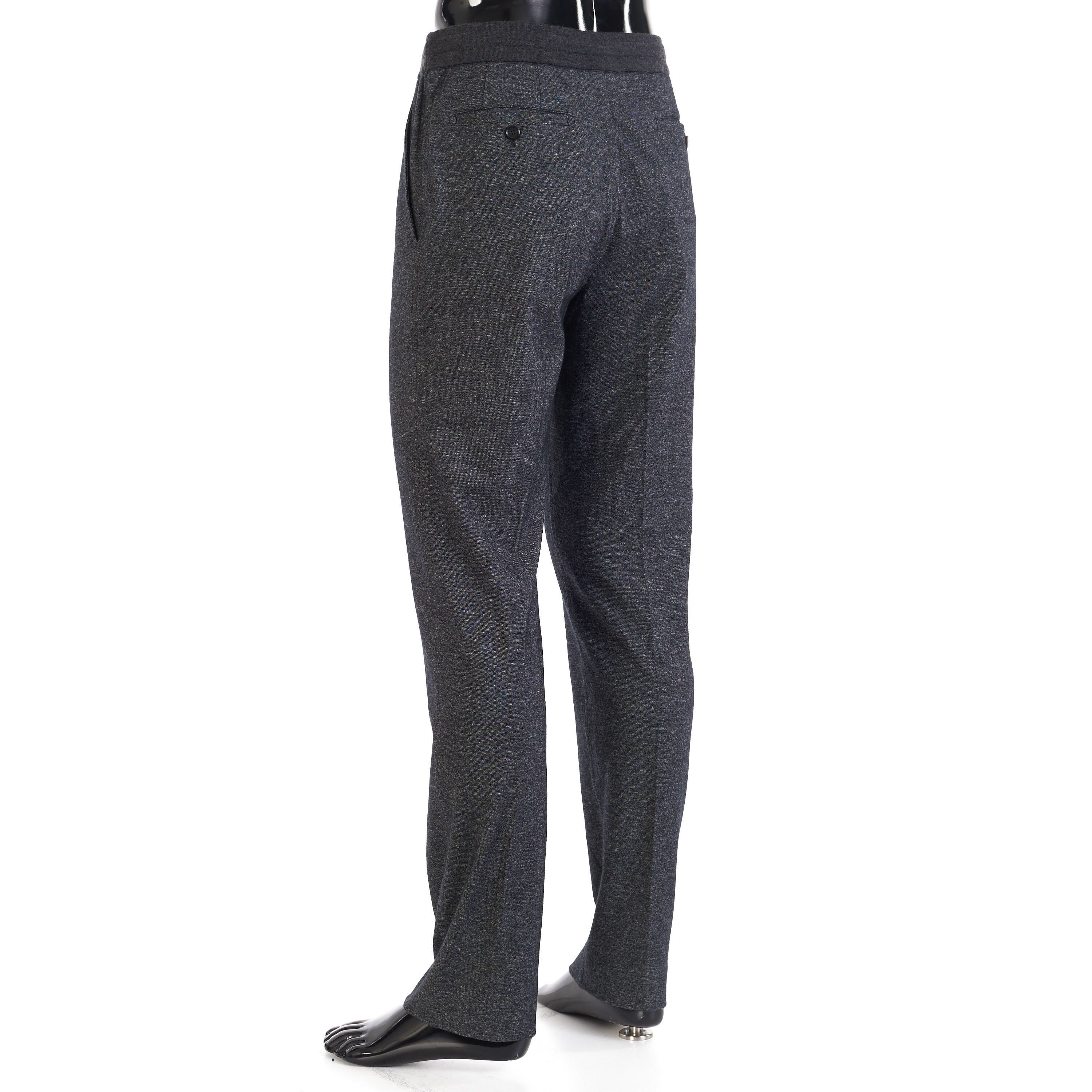 Brioni Gray Trousers - Cashmere Blend Flannel, Drawstring Size US 30 / EU 46 - 4 Thumbnail