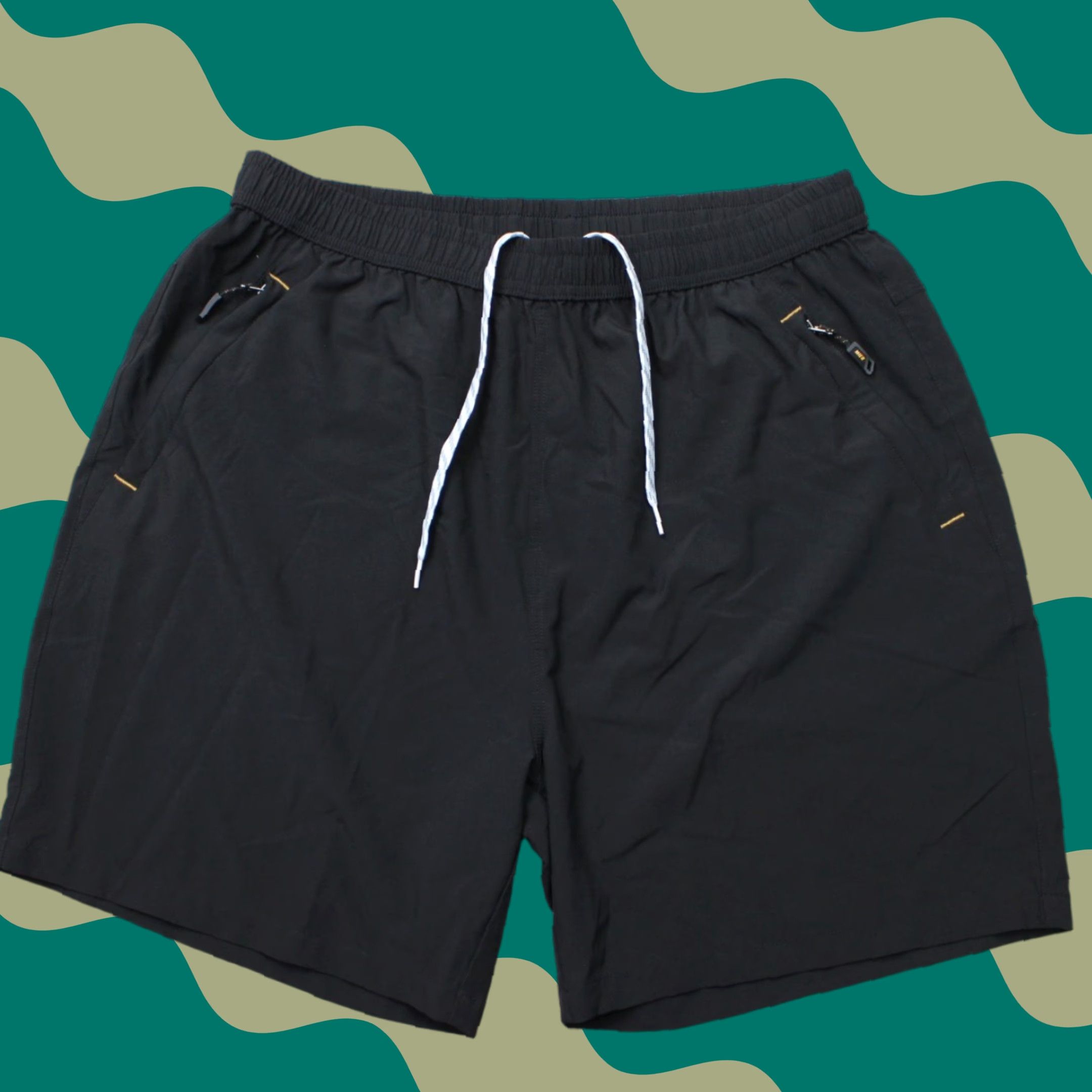 Vintage Mier Shorts Mens XL Black Drawstring Cargo Pockets Stretch Athletic Hiking Size US 36 / EU 52 - 1 Thumbnail