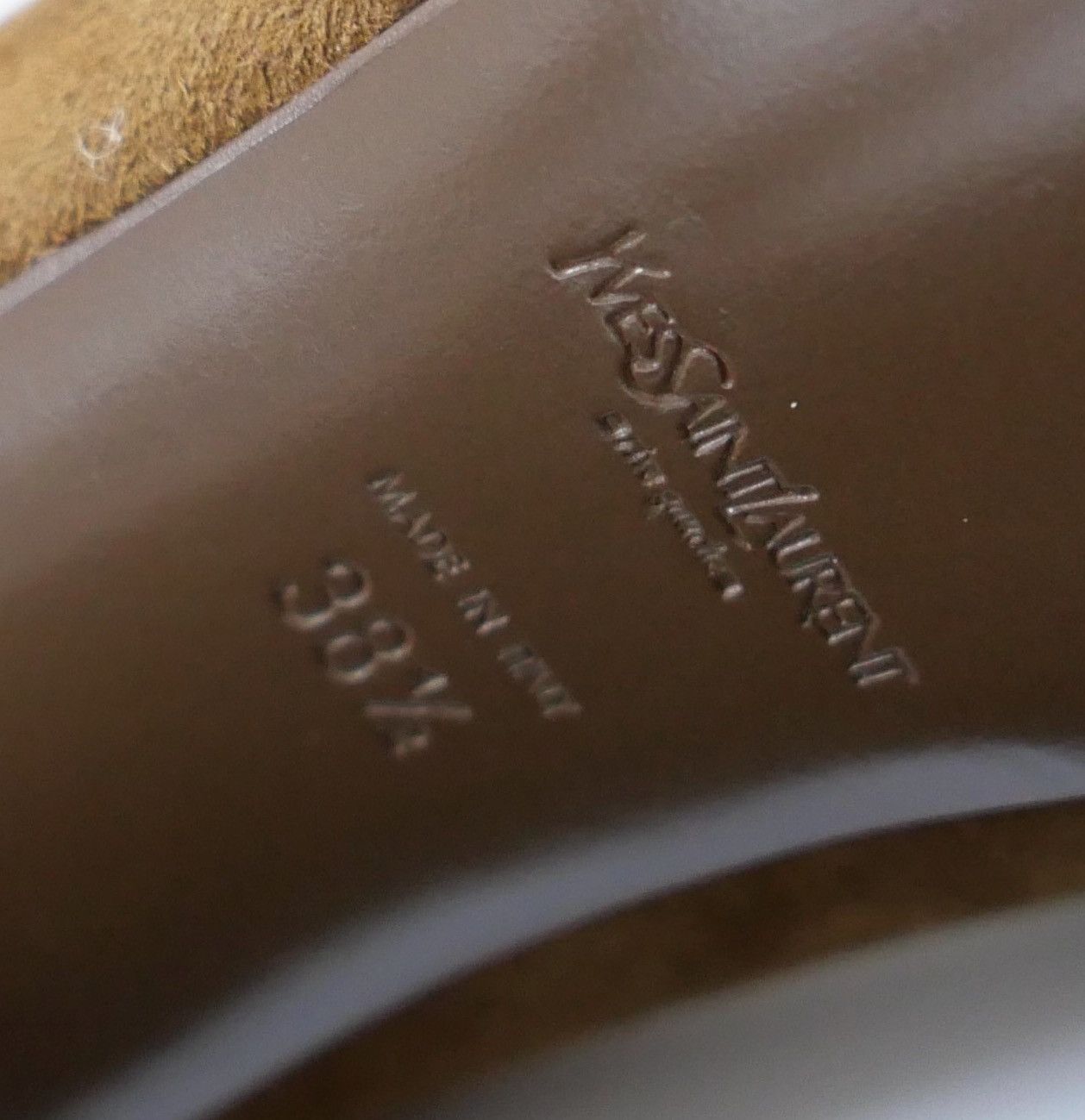 Yves Saint Laurent Yves Saint Laurent Brown Suede Palais Platform Heels Size US 8.5 / IT 38.5 - 6 Thumbnail