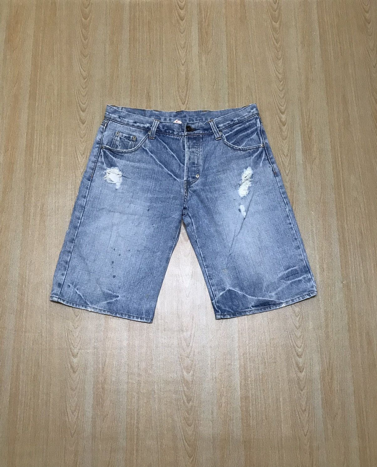 Japanese Brand Vintage Japan G-Land Edge Distressed Denim Pants Big Skulls Size US 32 / EU 48 - 3 Thumbnail