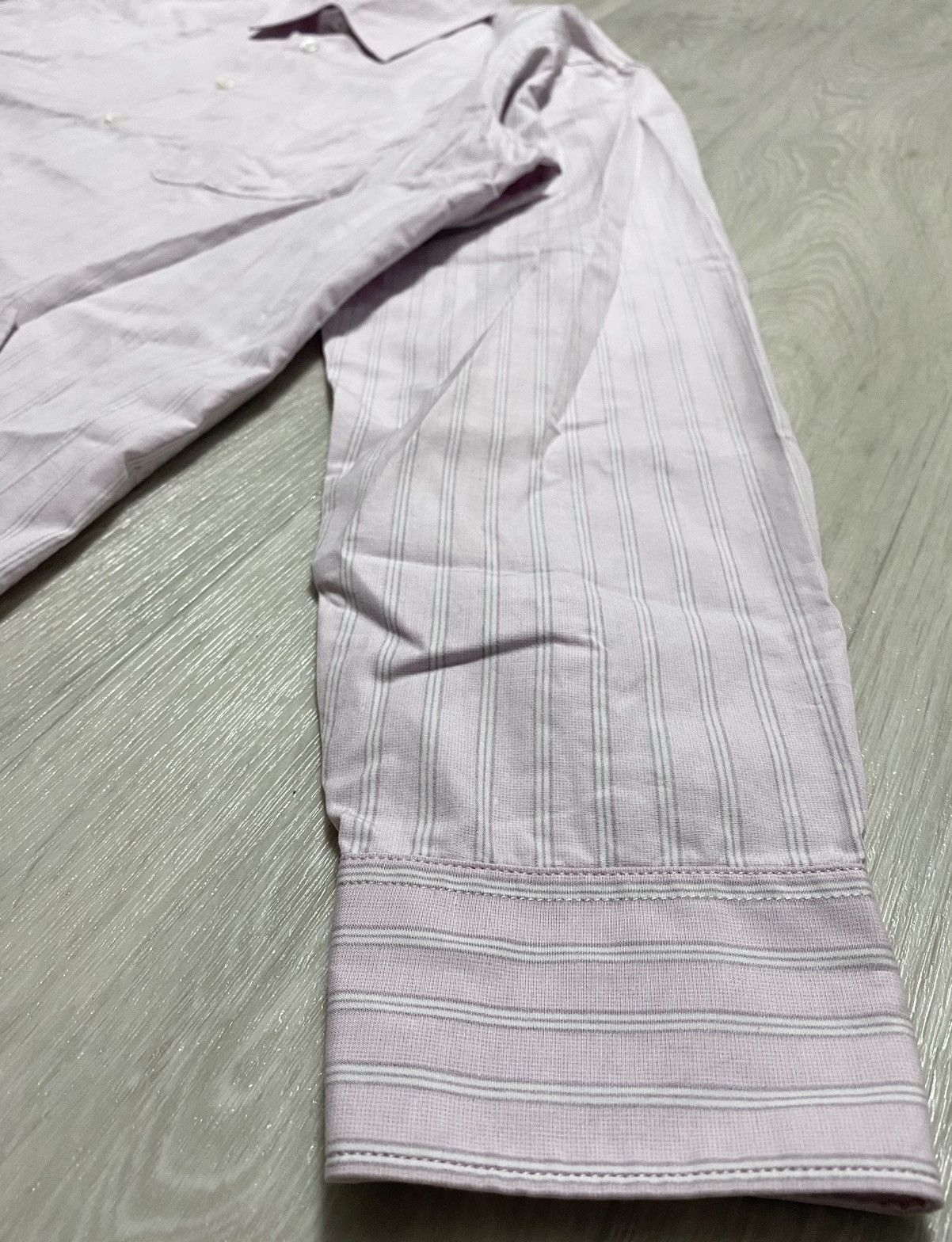 C.P. Company C.P. Company Vintage Pink Striped Long Sleeved Cotton Shirt Size US XL / EU 56 / 4 - 17 Thumbnail