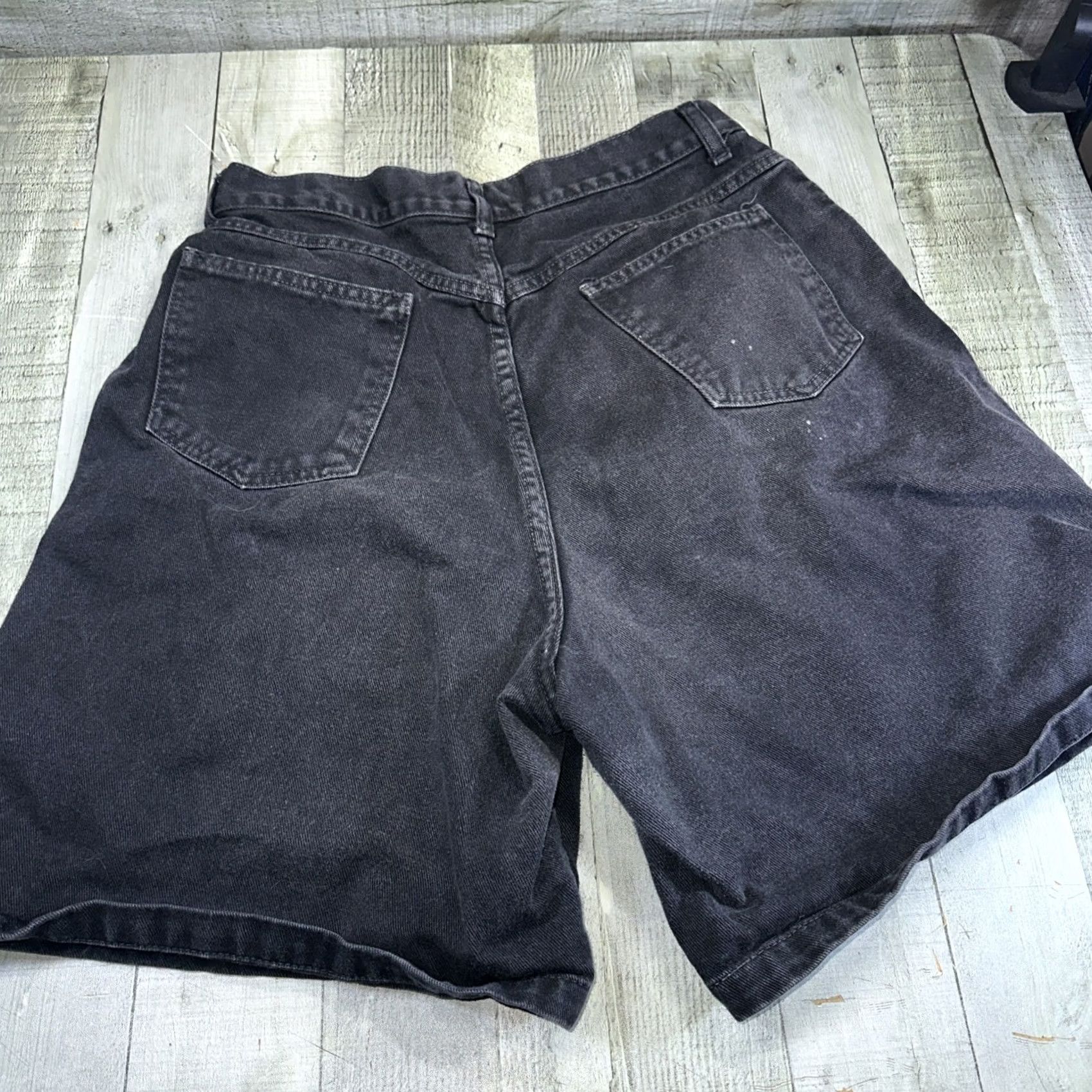 Durango VINTAGE Durango Women Black Jean Shorts Size 14 Mom Cactus Detail Durango Apparel Size 36" / US 14 / IT 50 - 5 Thumbnail