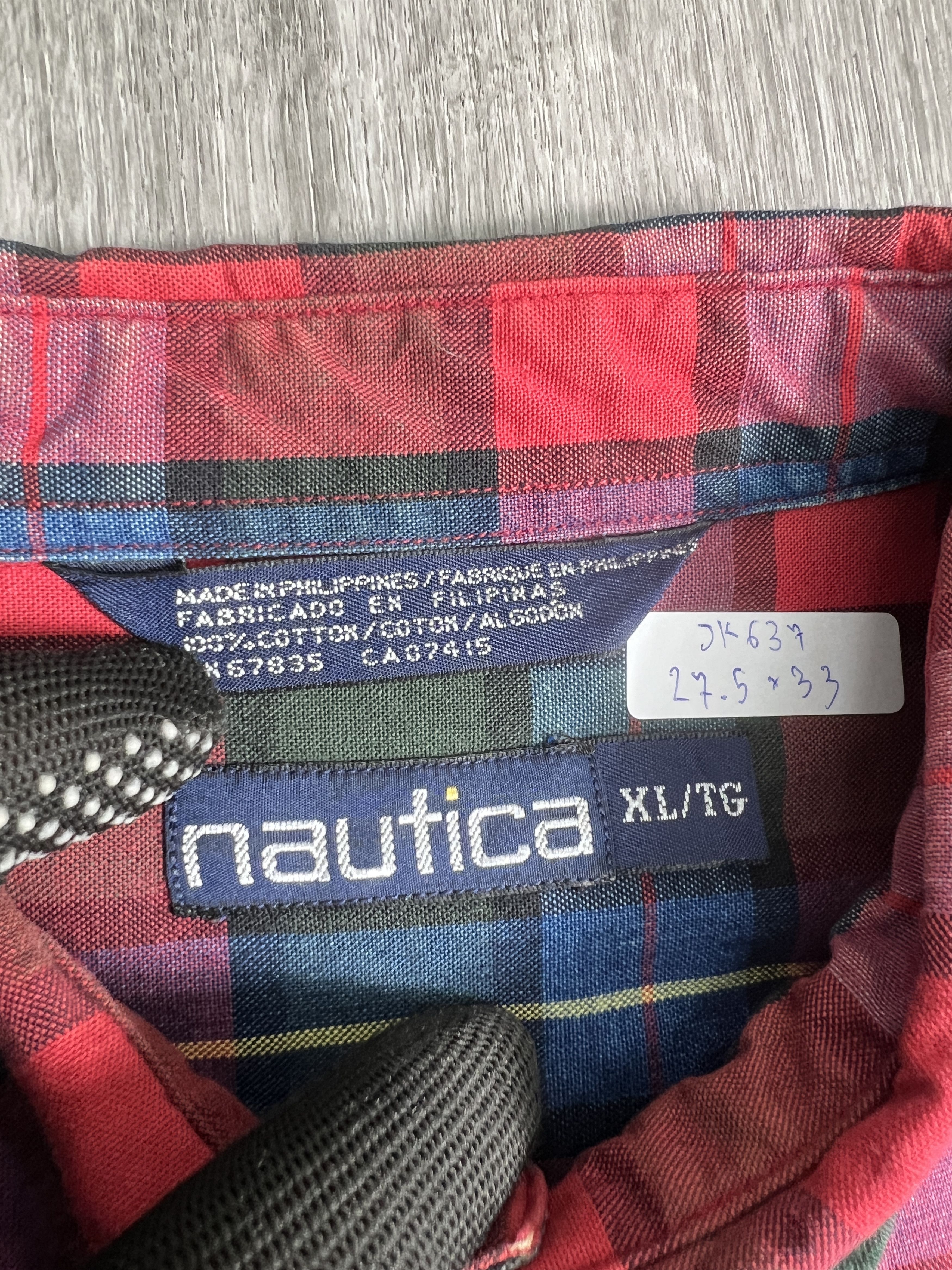 Nautica Vintage Nautica Plaid Buttons Up Shirt (XL) JK637 Size US XL / EU 56 / 4 - 3 Thumbnail