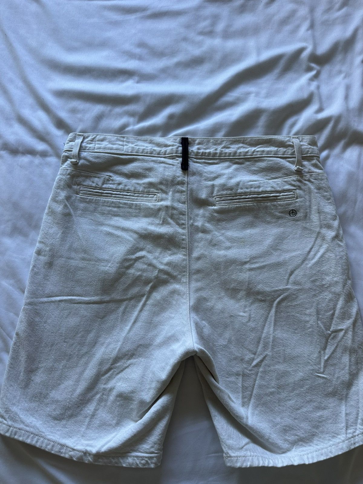 Rag & Bone Rag and Bone White Denim Shorts Size US 33 - 4 Thumbnail