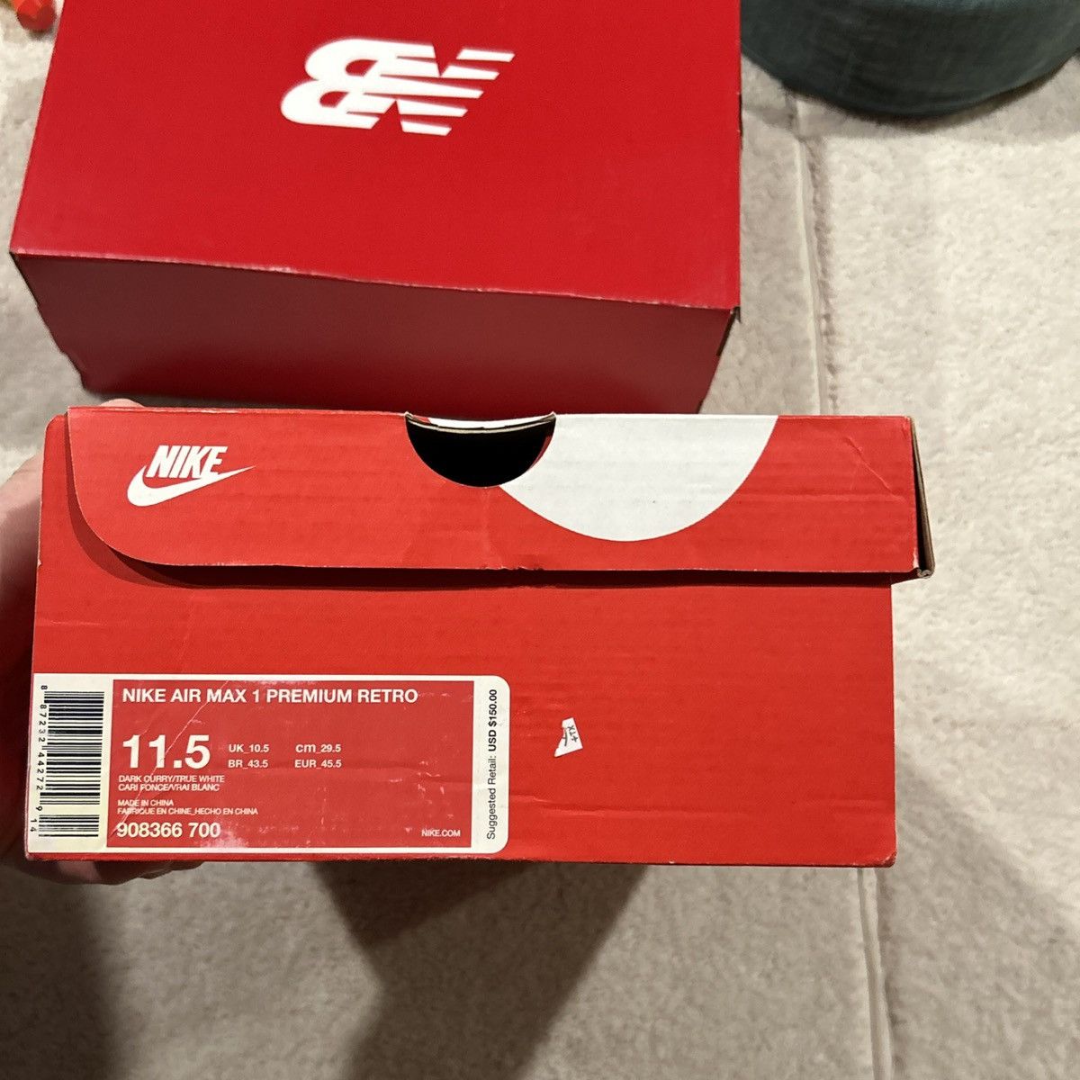 Nike Size 11.5 - Nike Air Max 1 Premium Retro Curry 2018 Size US 11.5 / EU 44-45 - 13 Thumbnail