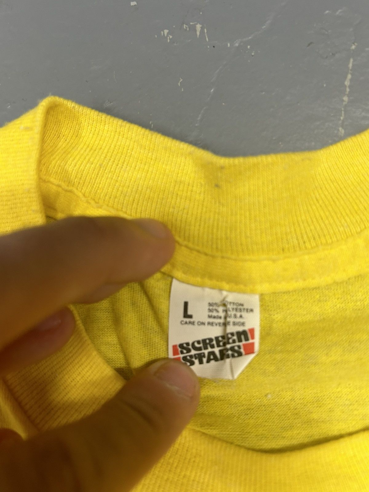 Japanese Brand × Vintage Crazy Vintage 80s Essential Yellow Cheers, Boston Script Tee Size US M / EU 48-50 / 2 - 3 Thumbnail