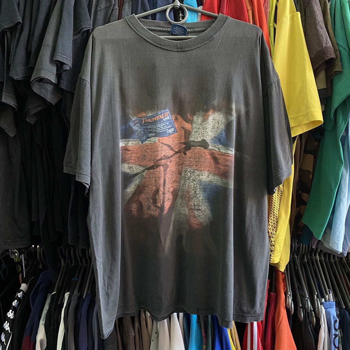 Band Tees × Vintage Vintage Thunder World Tour 1998 distressed rock band tee Size US XL / EU 56 / 4 - 1 Thumbnail