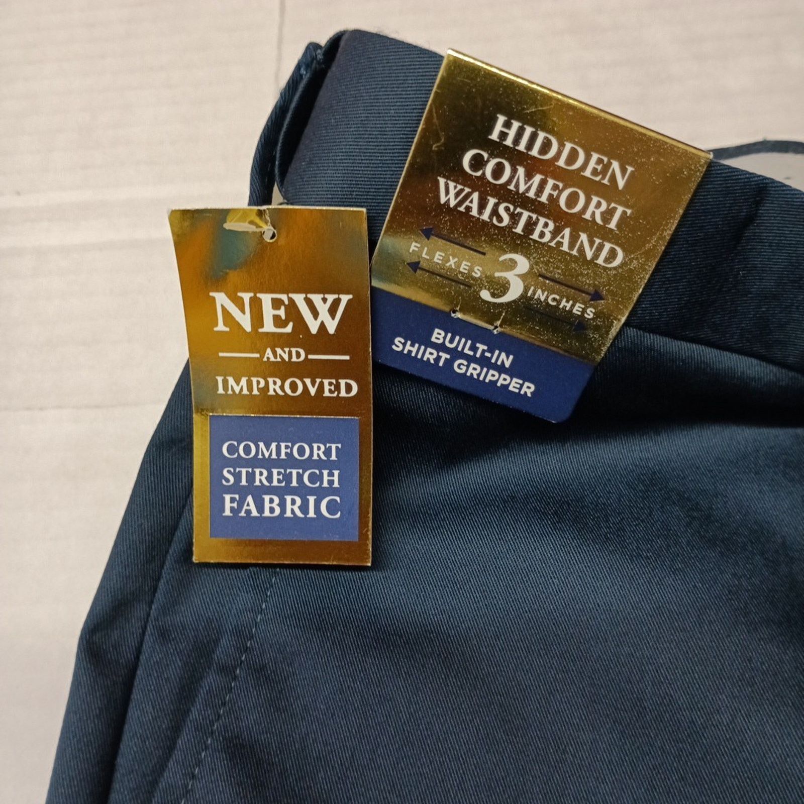 Haggar Haggar Premium Iron Free Khakis Men's 44x30 Blue Classic Fit Size US 44 / EU 60 - 5 Thumbnail