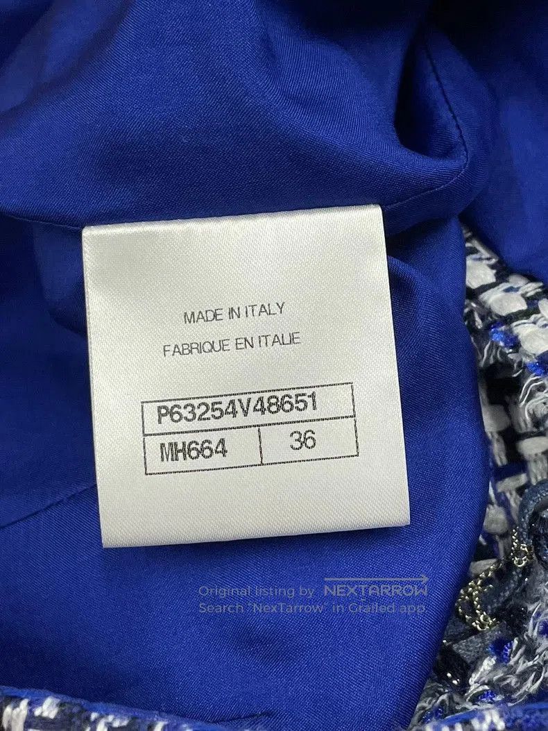 Chanel Chanel Blue White Tweed Plaid Shorts. Size US 36 / EU 52 - 6 Thumbnail