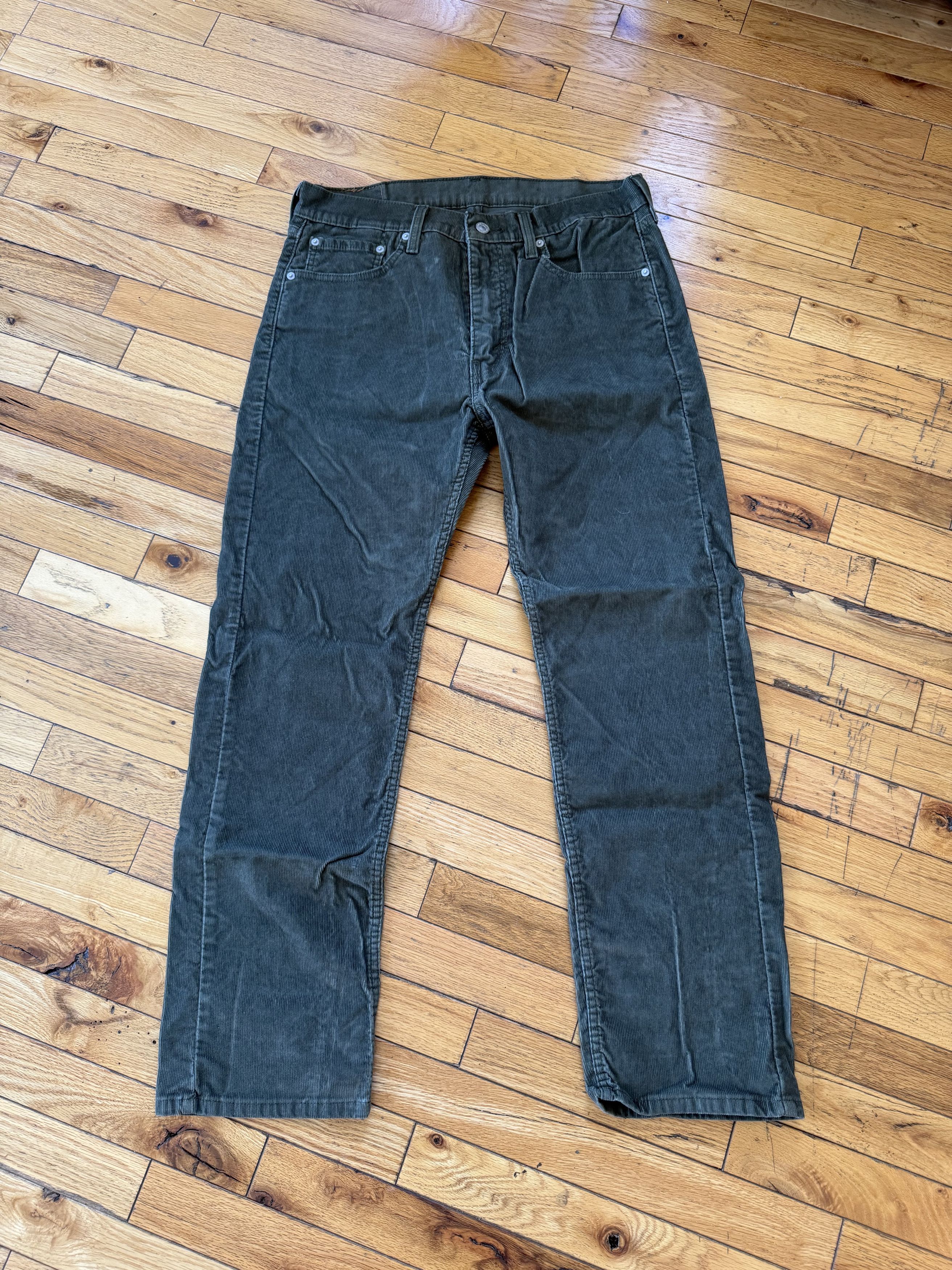 Levis 505 Dark Green Corduroy Pants