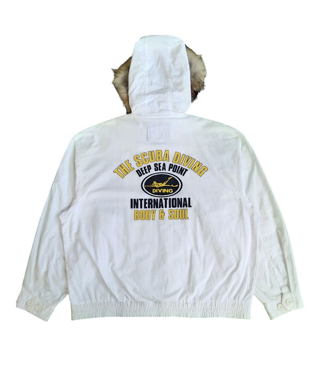 If Six Was Nine × Japanese Brand × Le Grande Bleu (L.G.B.) Vtg 90s Ceronias Scuba Diving International Fur Zip Hoodie Size US M / EU 48-50 / 2 - 2 Thumbnail