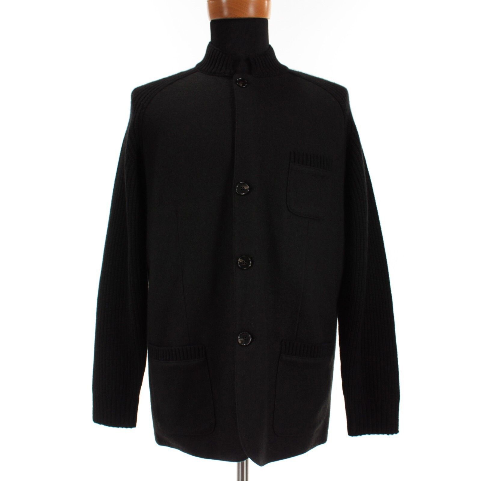 Maurizio Baldassari Maurizio Baldassari Jacket Size XL US In Black Cashmere Size US XL / EU 56 / 4 - 1 Thumbnail