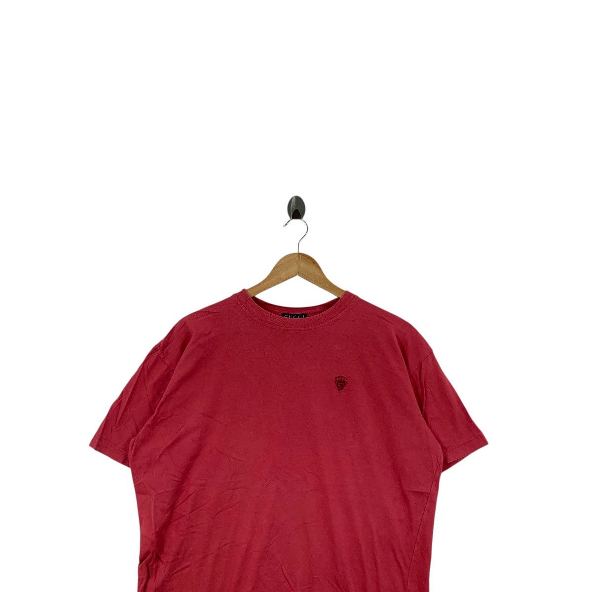 Gucci Vintage Y2K GUCCI MADE IN ITALY Embroidered Logo Boxy Tee Size US M / EU 48-50 / 2 - 2 Thumbnail