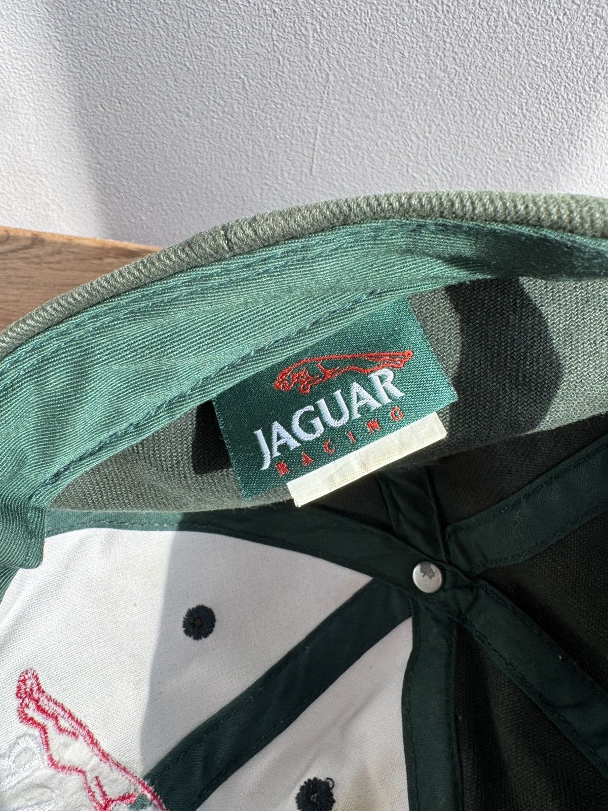 Vintage Jaguar Racing Formula One F1 Big Logo Green Cap Bintage 90s Size ONE SIZE - 12 Thumbnail