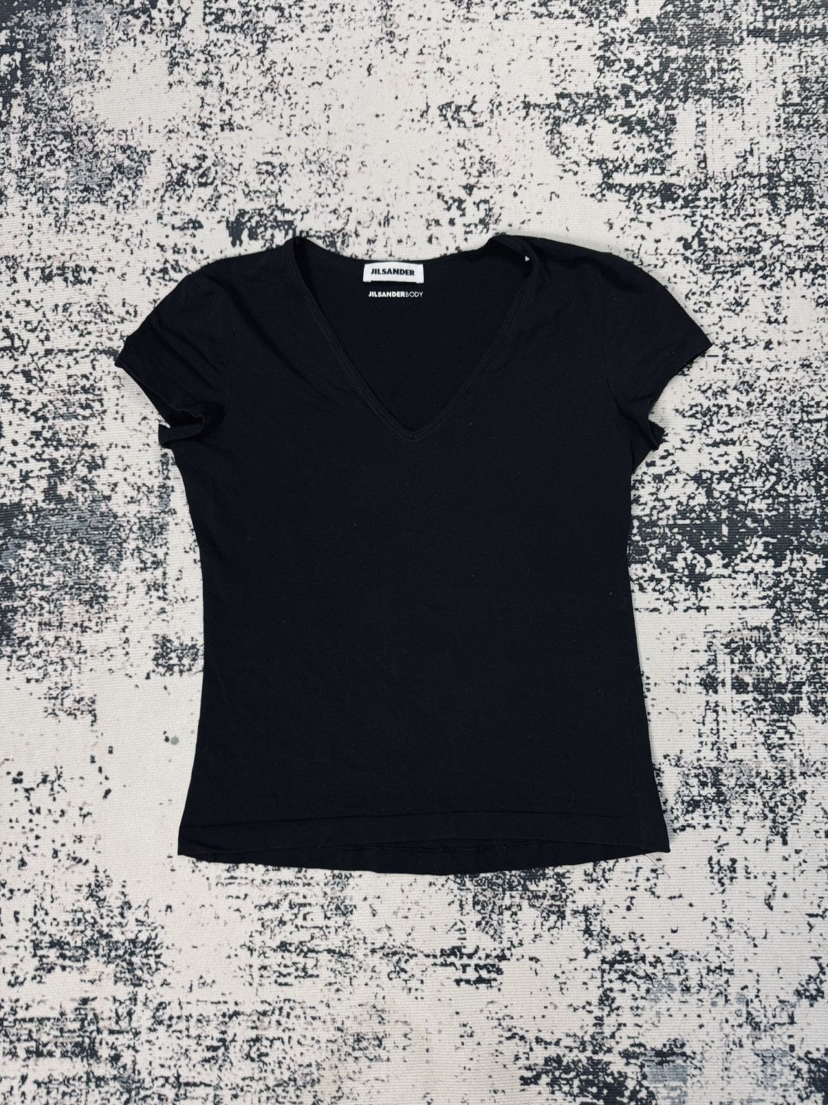 JIL SANDER Cotton Jersey T-Shirt Black L womens