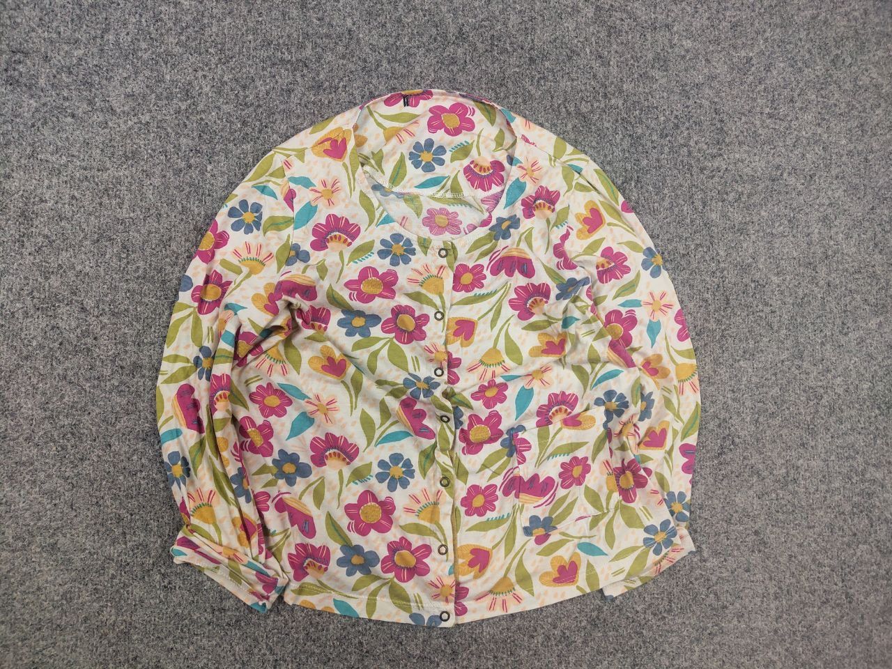Gudrun Sjoden Gudrun Sjödén German Long Sleeve Snaps Down Floral Print Size M / US 6-8 / IT 42-44 - 2 Thumbnail