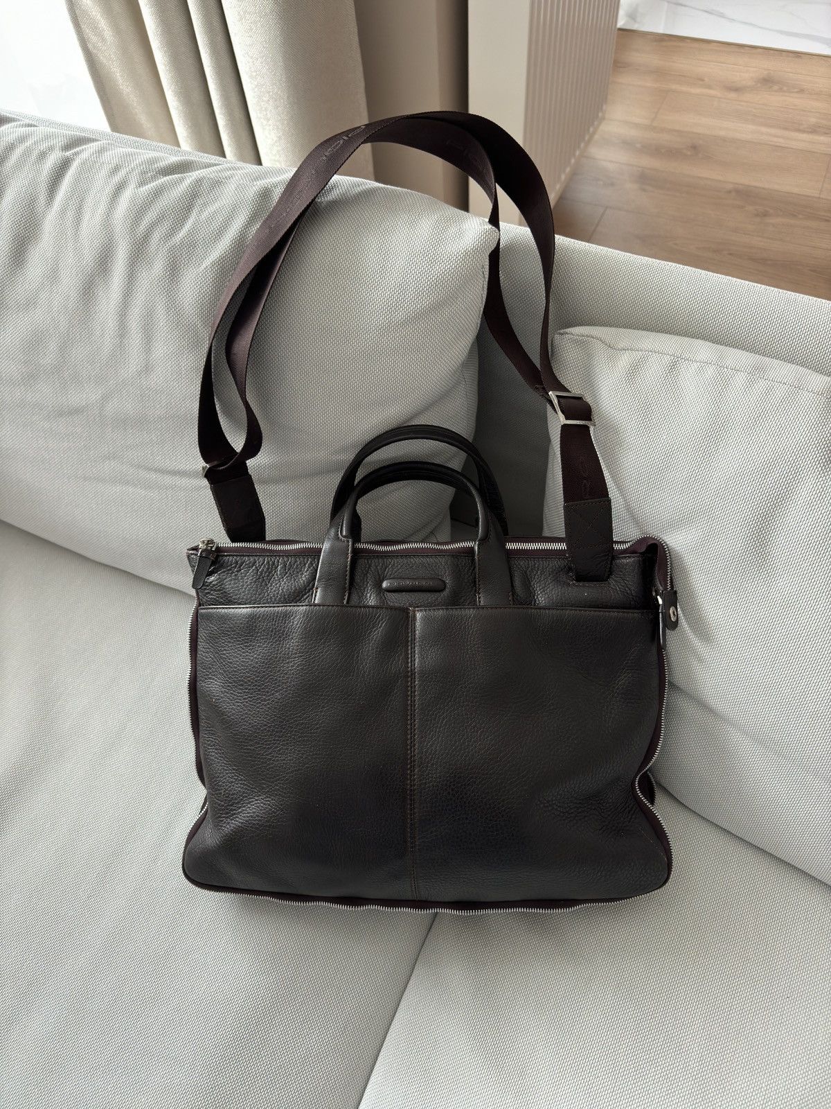 Genuine Leather Piquadro leather notebook office travel bag Size ONE SIZE - 1 Thumbnail
