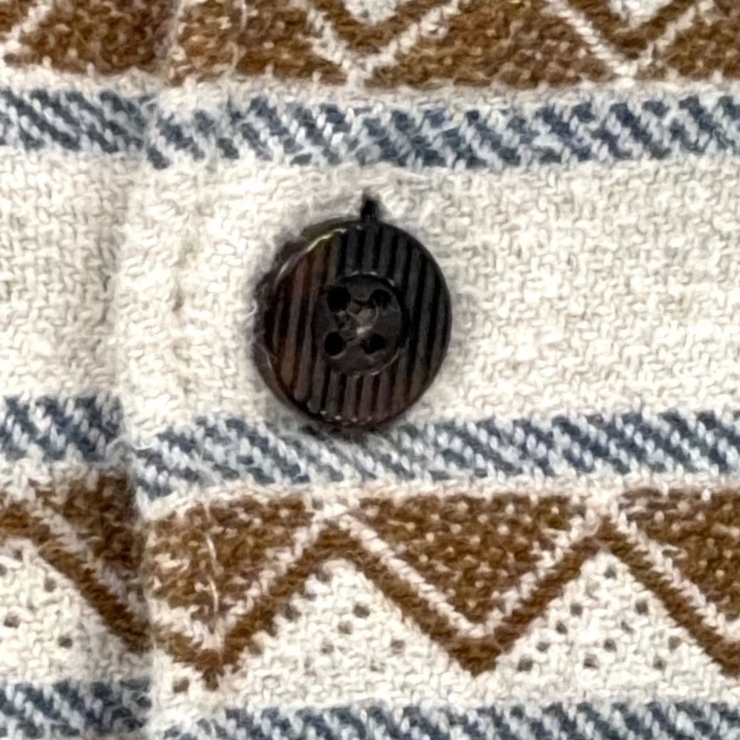 Billabong Billabong Shirt Adult MEDIUM White Striped Flannel Geometric Surf Size US M / EU 48-50 / 2 - 6 Thumbnail