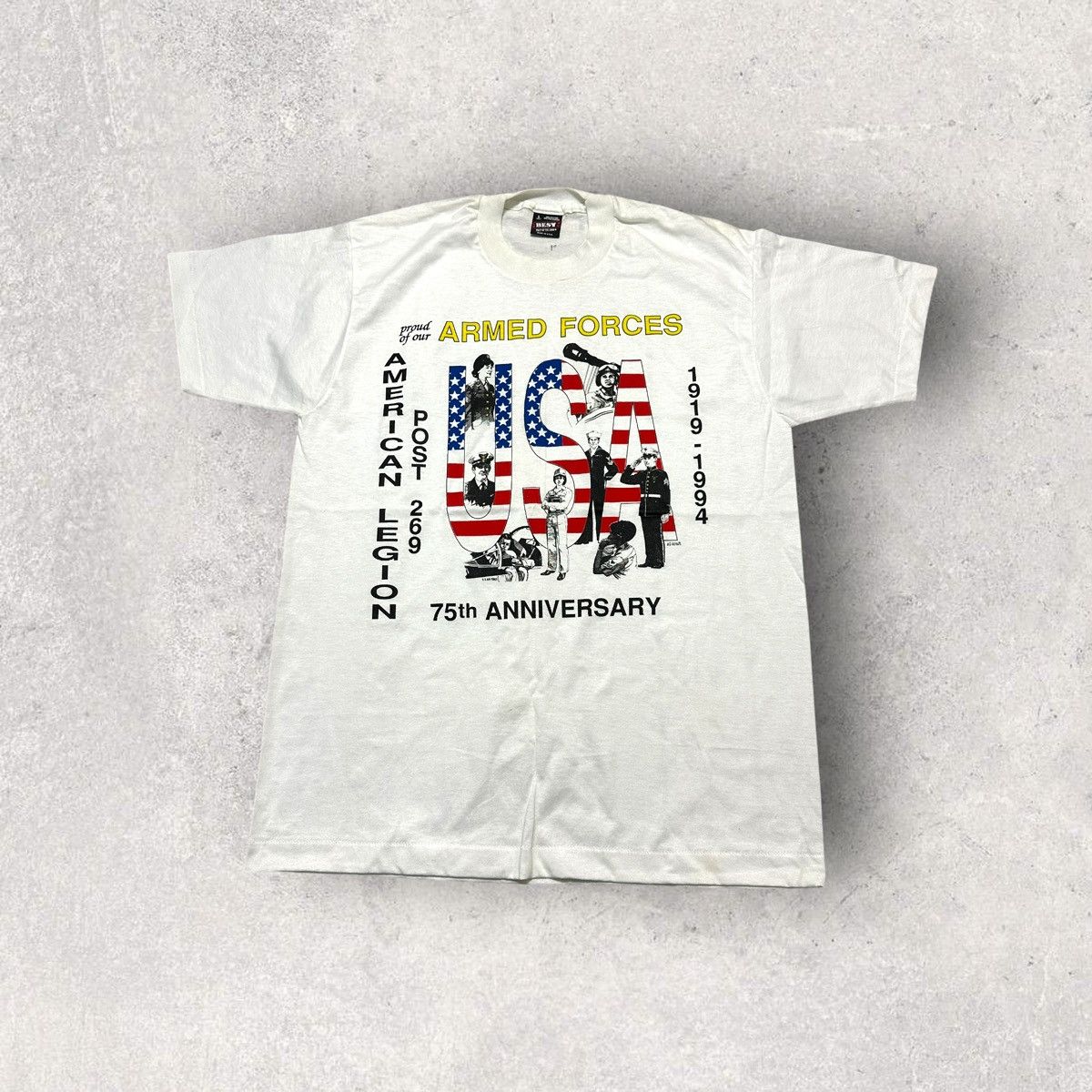 Fruit Of The Loom × Vintage Vintage USA Armed Forces tee Size US L / EU 52-54 / 3 - 1 Thumbnail